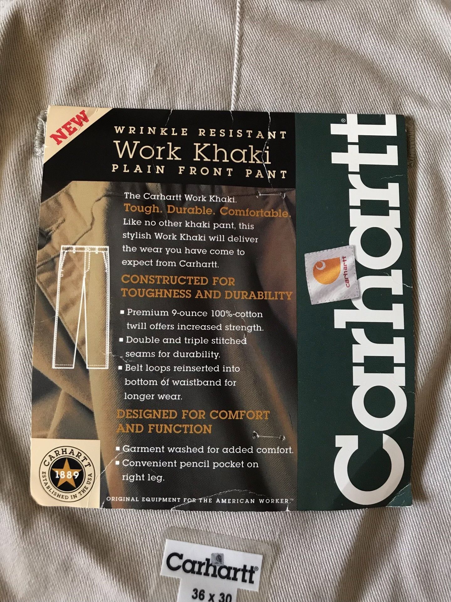 Carhartt Carhartt B129 STN Work Pants Size US 36 / EU 52 - 8 Thumbnail