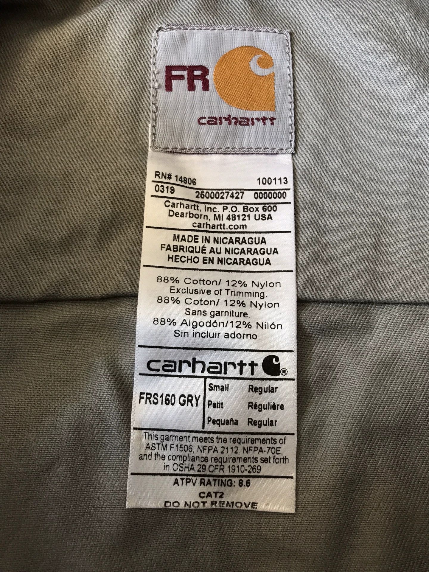 Carhartt Carhartt FRS160 FR Flame Resistant Shirt Size US S / EU 44-46 / 1 - 6 Thumbnail