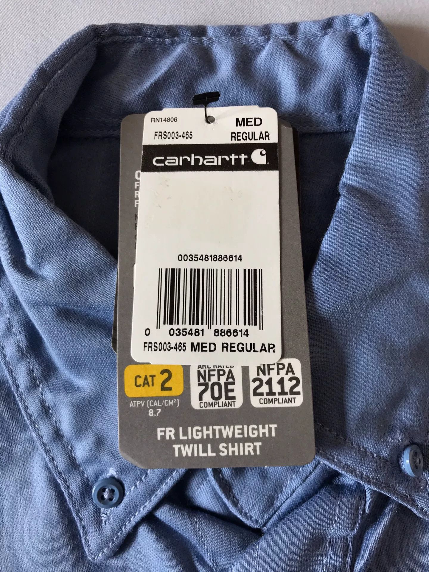 Carhartt Carhartt FRS003 FR Flame Resistant Shirt Size US M / EU 48-50 / 2 - 8 Thumbnail