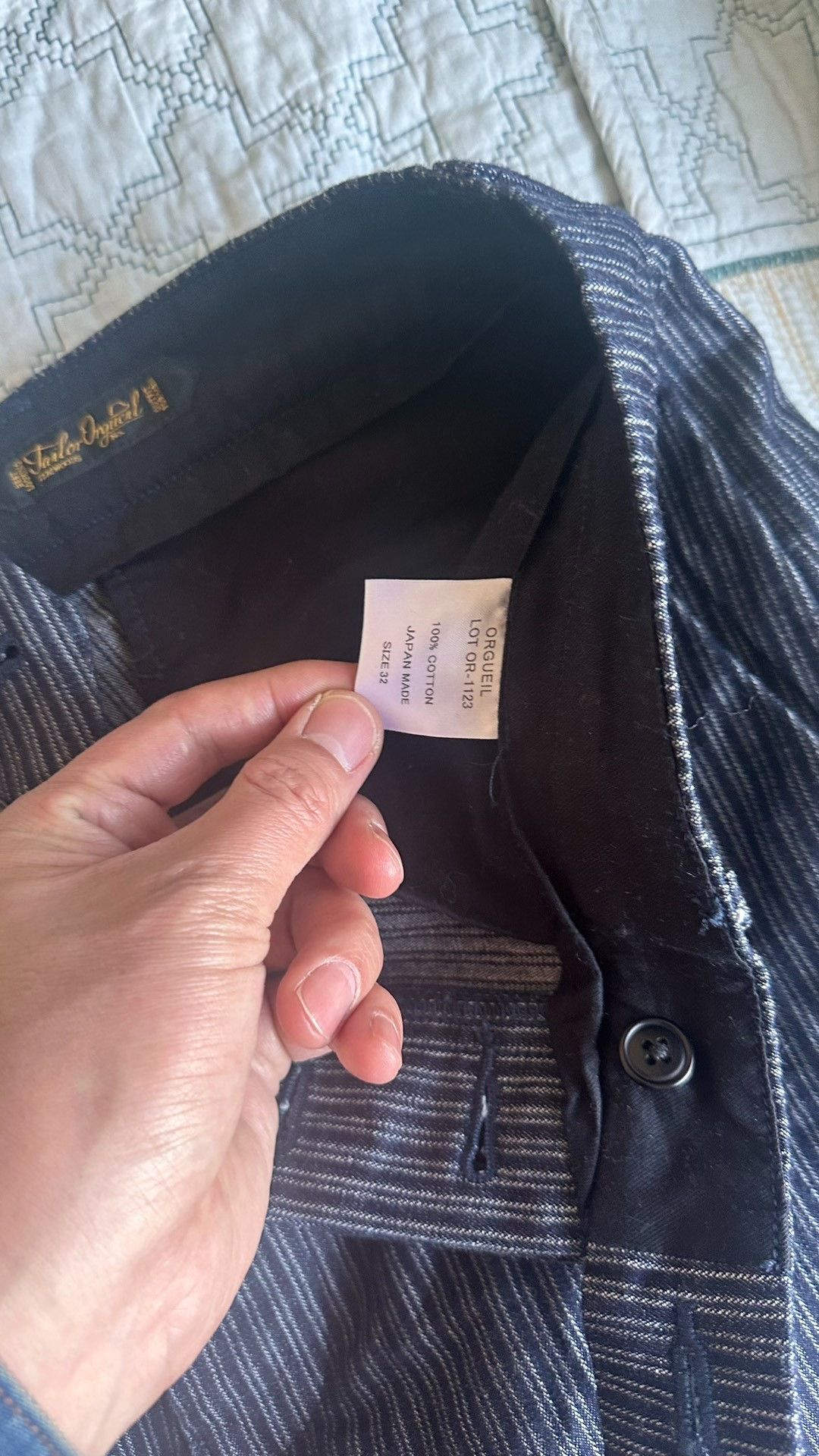 Orgueil ORGUEIL Retro Stripe Cargo Pants Size US 40 / EU 56 - 3 Thumbnail