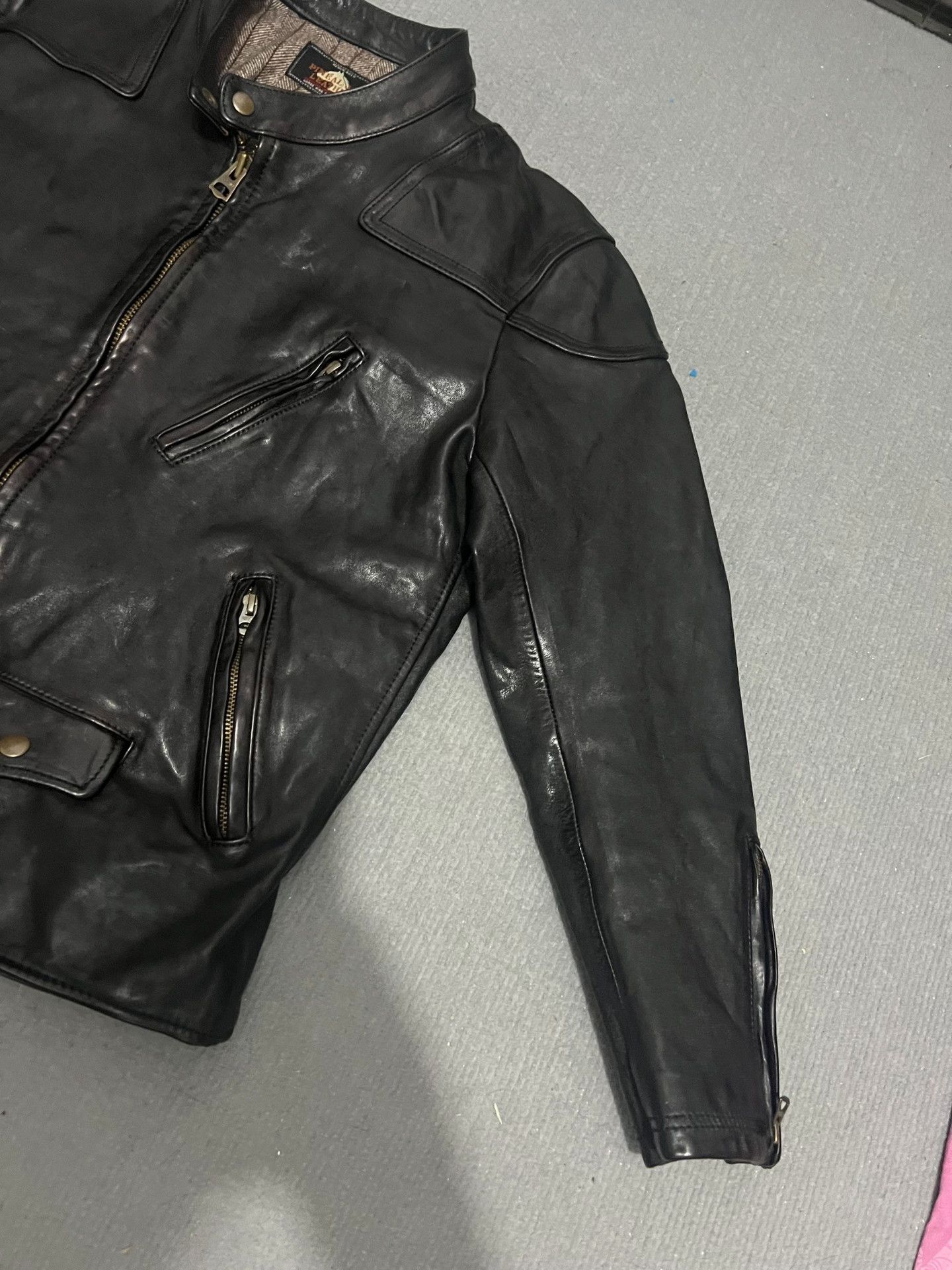 RRL Ralph Lauren Men's Horsehide Leather Jacket Size US XL / EU 56 / 4 - 3 Thumbnail