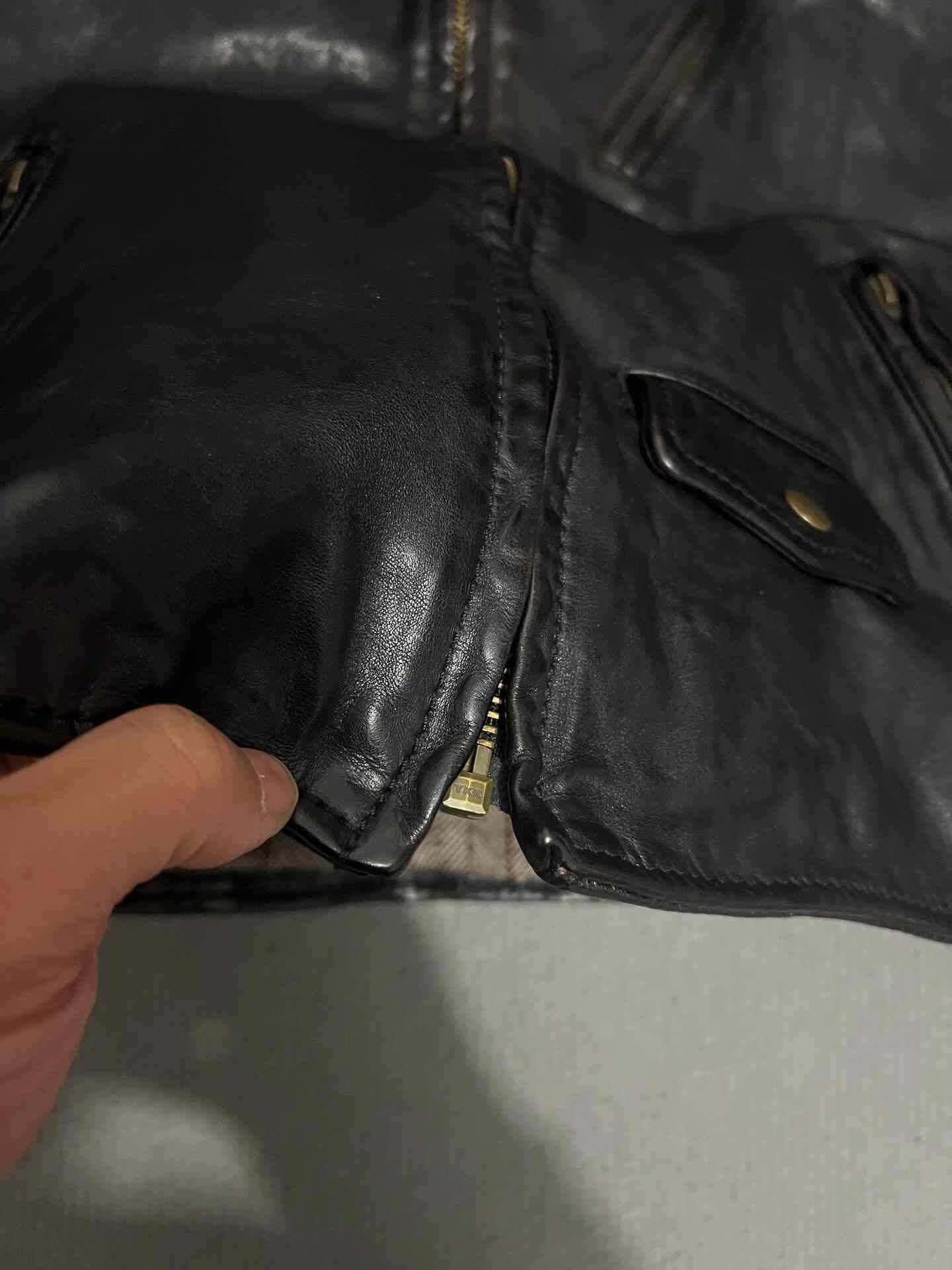 RRL Ralph Lauren Men's Horsehide Leather Jacket Size US XL / EU 56 / 4 - 5 Thumbnail