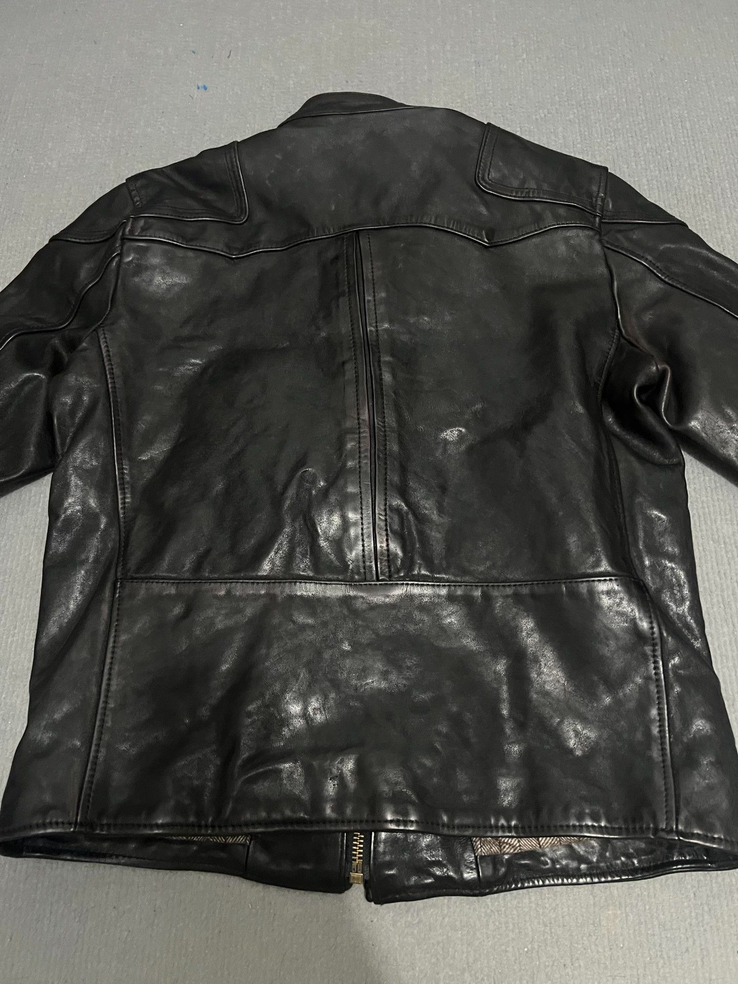 RRL Ralph Lauren Men's Horsehide Leather Jacket Size US XL / EU 56 / 4 - 8 Thumbnail