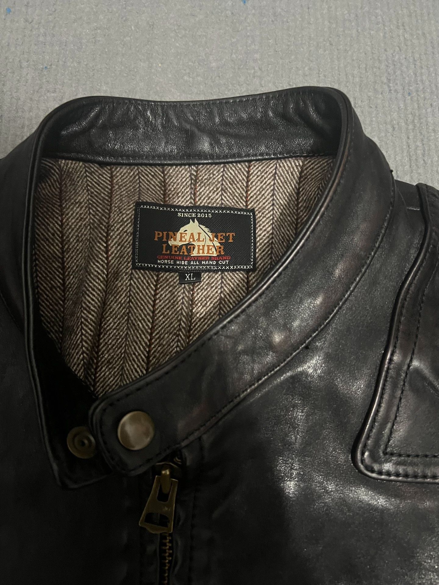 RRL Ralph Lauren Men's Horsehide Leather Jacket Size US XL / EU 56 / 4 - 2 Thumbnail