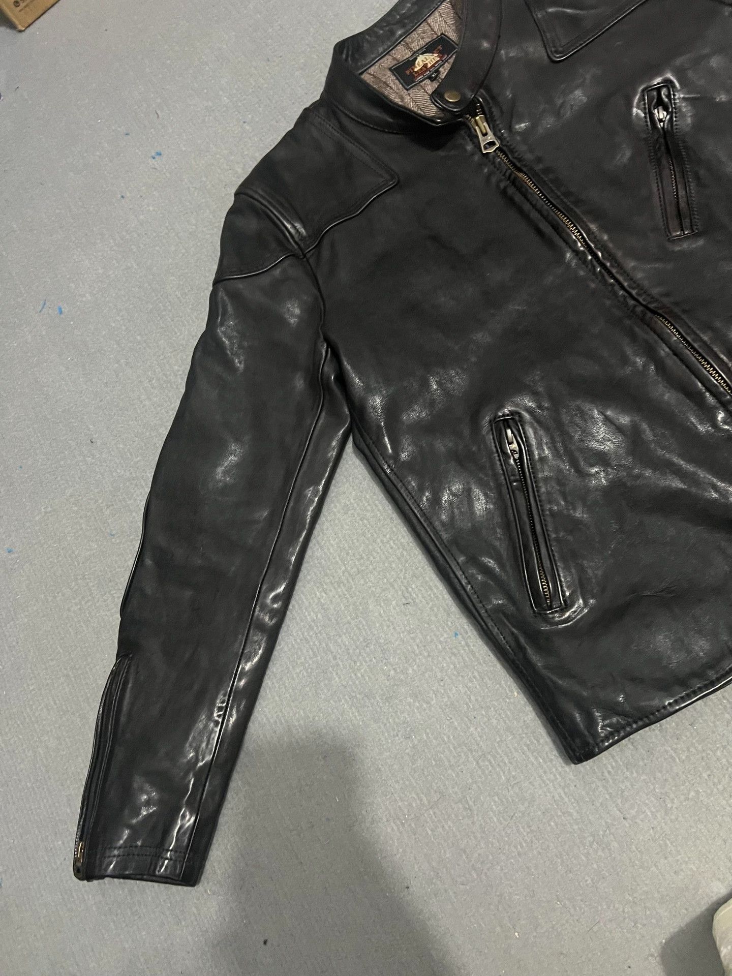 RRL Ralph Lauren Men's Horsehide Leather Jacket Size US XL / EU 56 / 4 - 4 Thumbnail