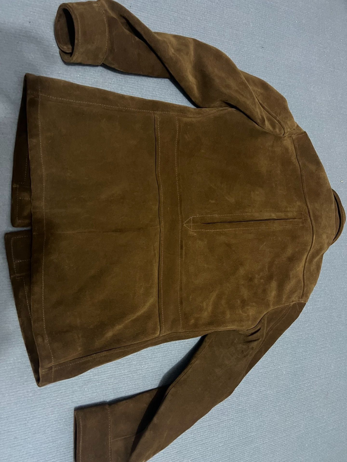 RRL Ralph Lauren Suede Leather Four-Pocket Hunting Jacket Size US S / EU 44-46 / 1 - 5 Thumbnail