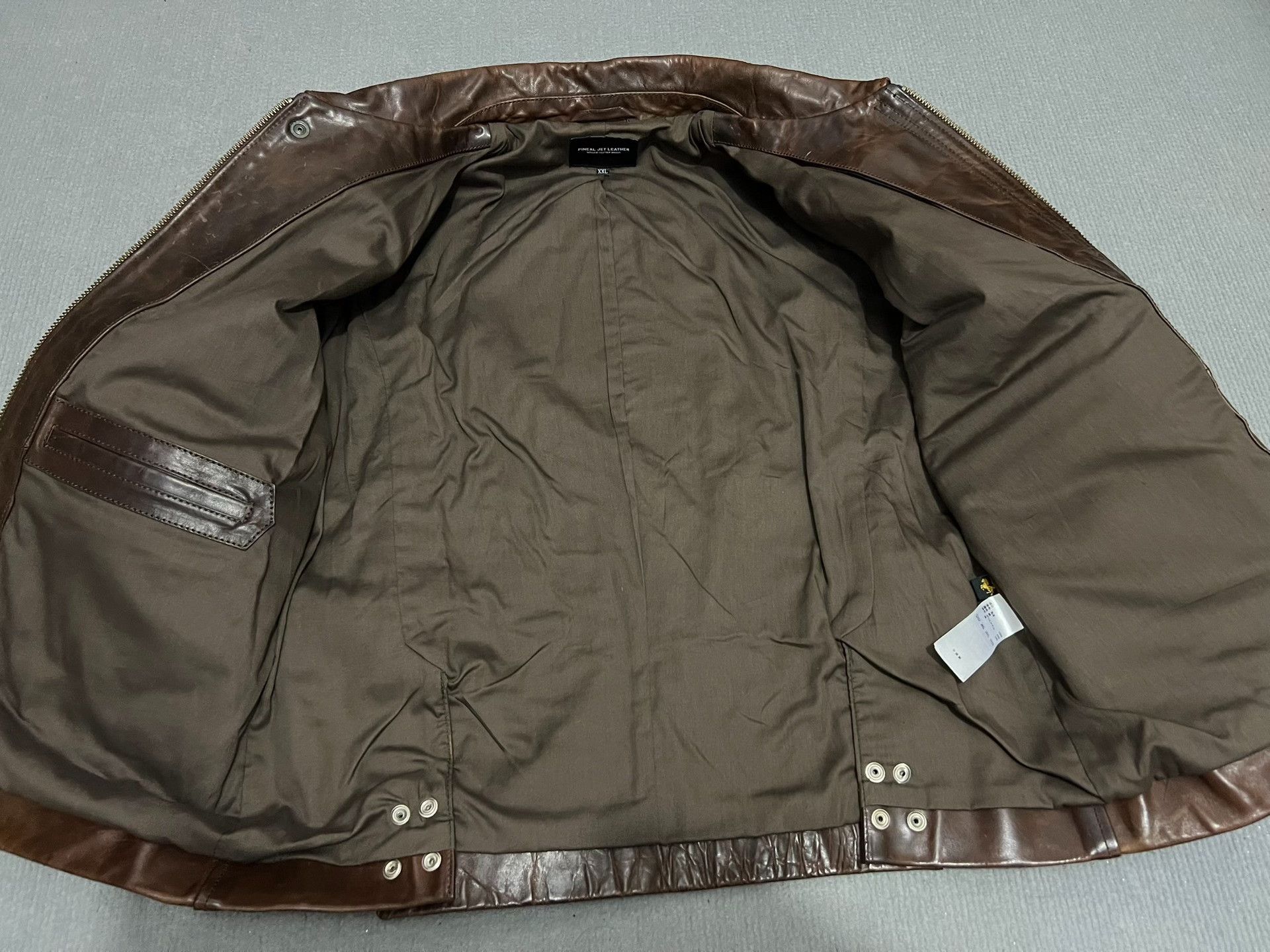 RRL Ralph Lauren Vintage Oil Wax Horse Leather Jacket Size US L / EU 52-54 / 3 - 4 Thumbnail