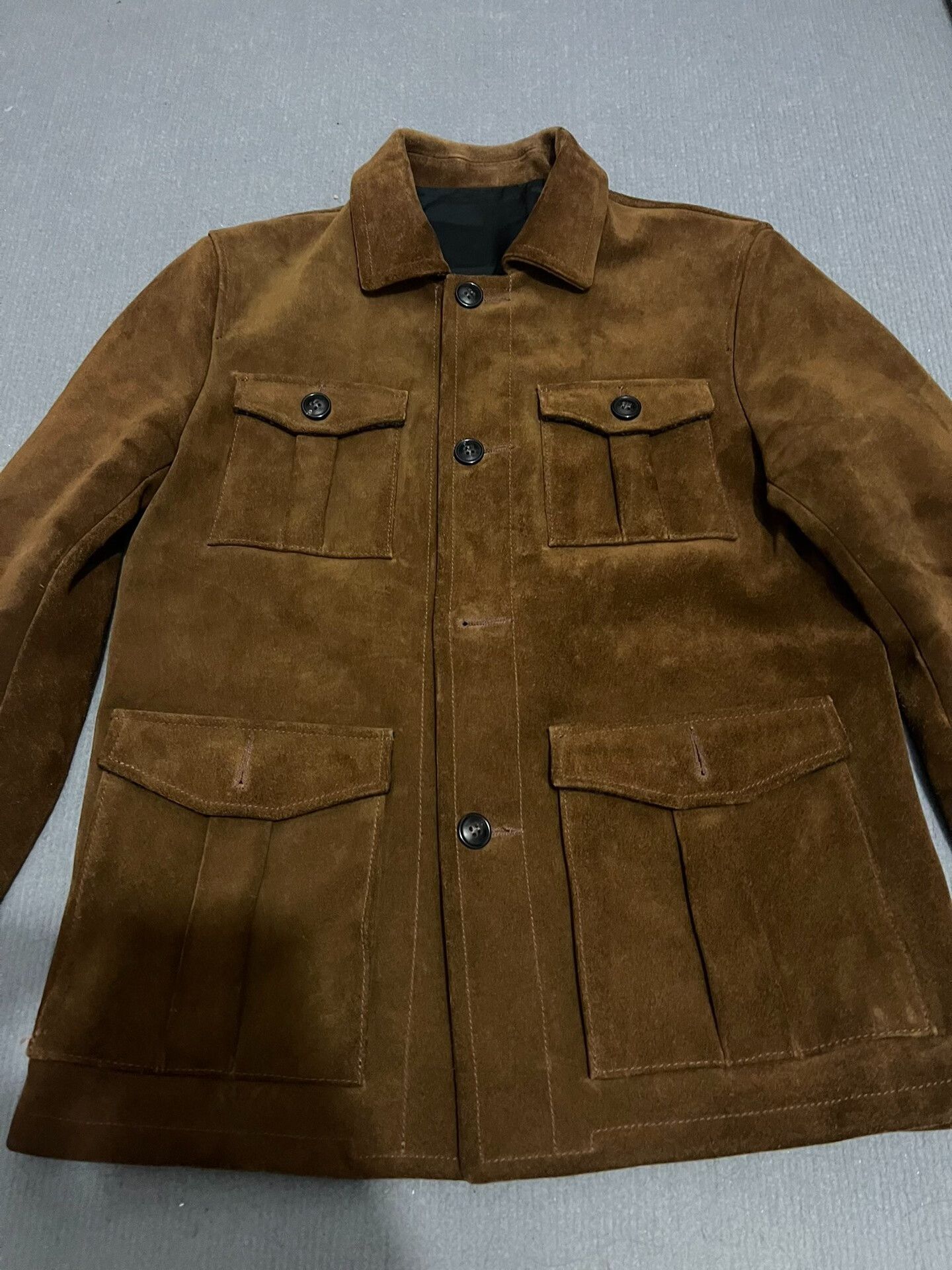 RRL Ralph Lauren Vintage Suede Work Leather Jacket Size US M / EU 48-50 / 2 - 9 Thumbnail