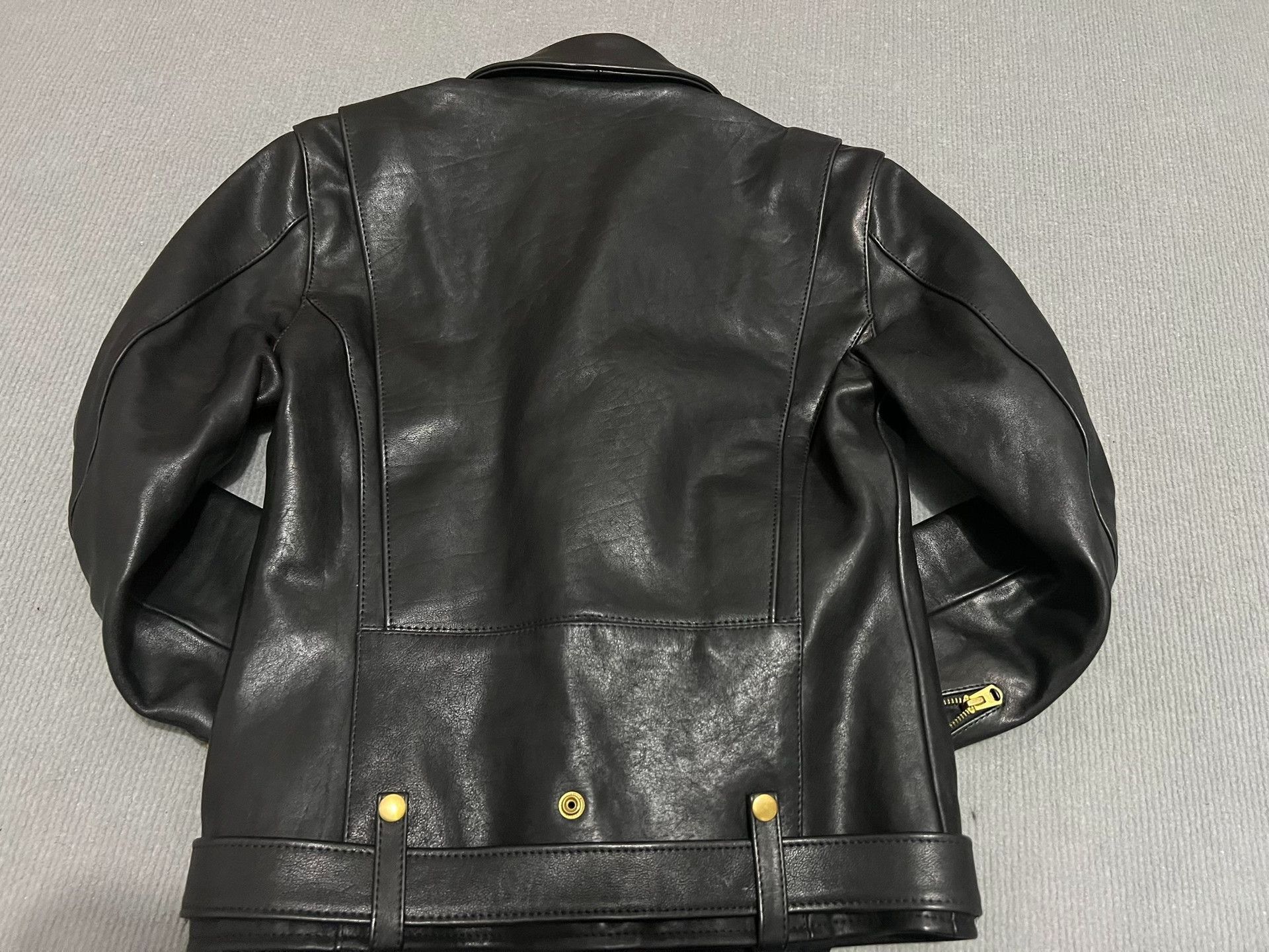 Freewheelers Custom Cowhide Leather Biker Jacket Size US L / EU 52-54 / 3 - 6 Thumbnail