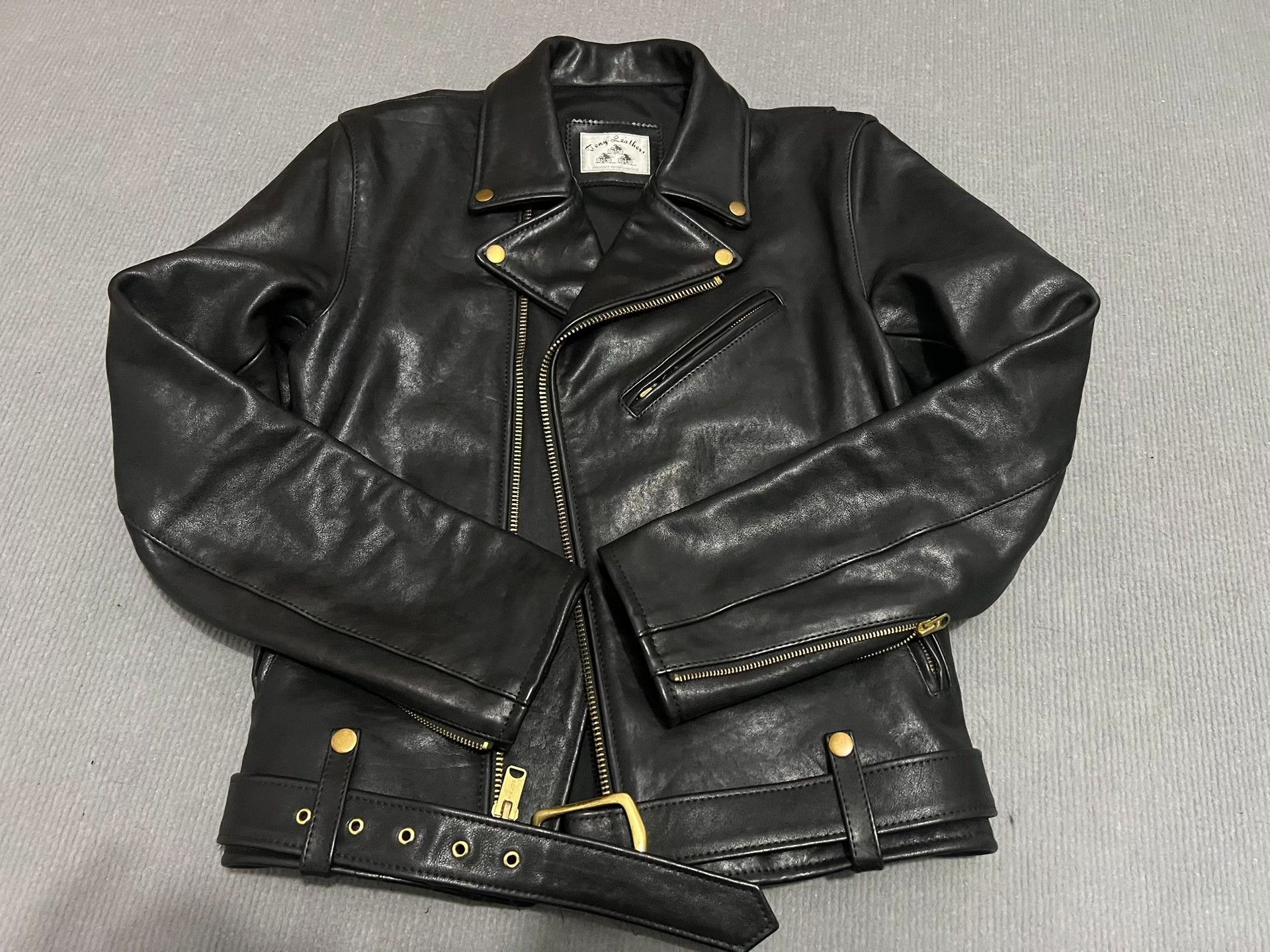 Freewheelers Custom Cowhide Leather Biker Jacket Size US L / EU 52-54 / 3 - 7 Thumbnail
