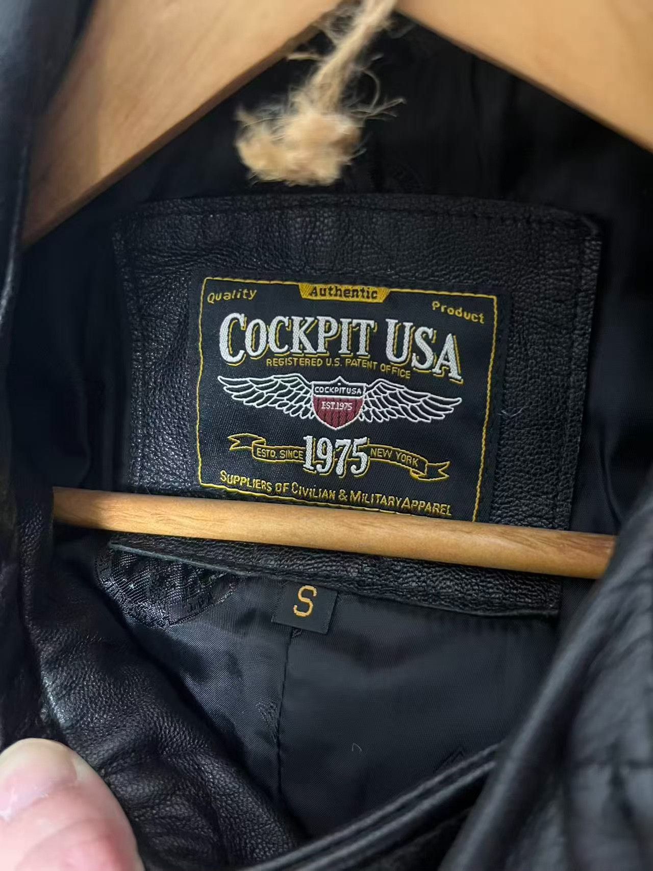 Cockpit USA Cockpit US Navy 740 Black Goatskin Jacket Size US S / EU 44-46 / 1 - 3 Thumbnail