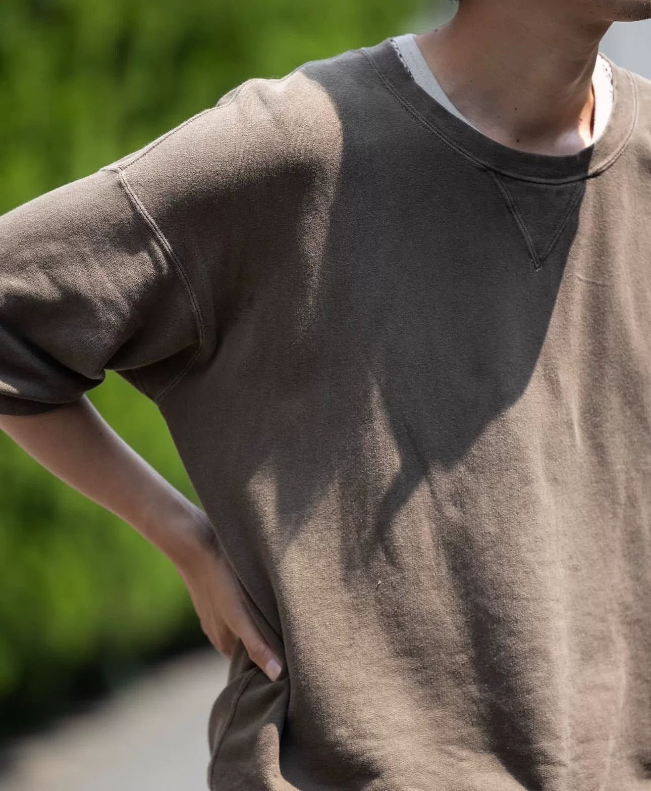 Visvim visvim Mud-Dyed 3/4 Sleeve Top Size US XL / EU 56 / 4 - 7 Thumbnail