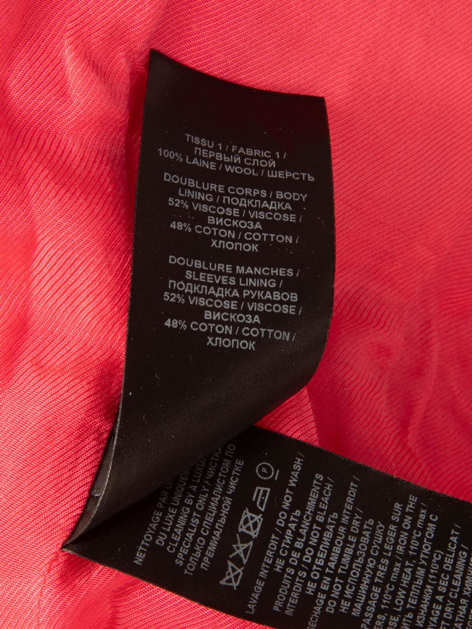 Balmain Neon Pink Square Neck Button Detail Dress Size XS / US 0-2 / IT 36-38 - 7 Thumbnail