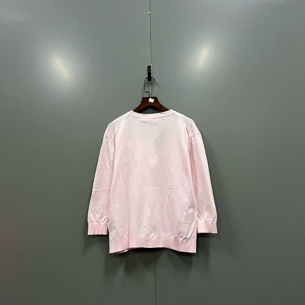 WE11DONE WE11DONE Pink Logo Print Knit Cardigan Size S / US 4 / IT 40 - 2 Thumbnail