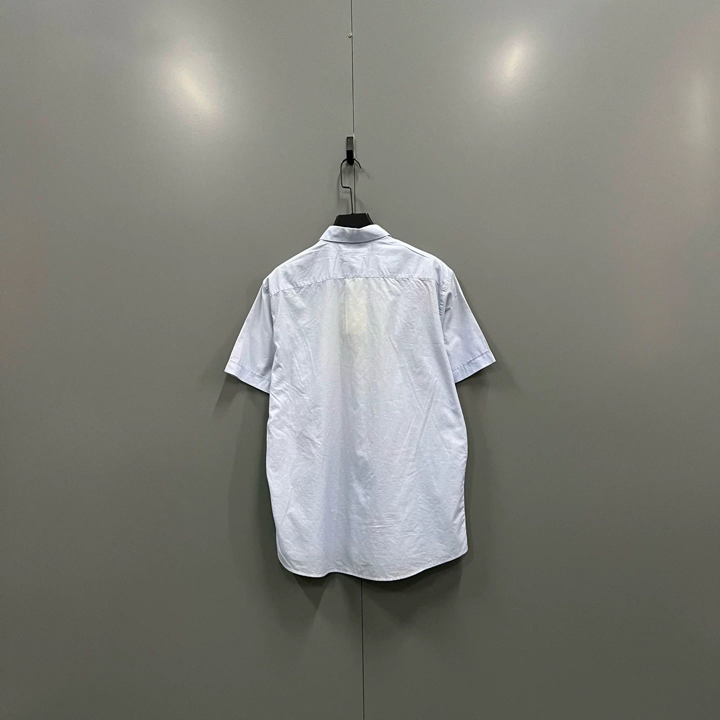 Ermenegildo Zegna Zegna Light Blue Short-Sleeve Shirt Size US XL / EU 56 / 4 - 2 Thumbnail