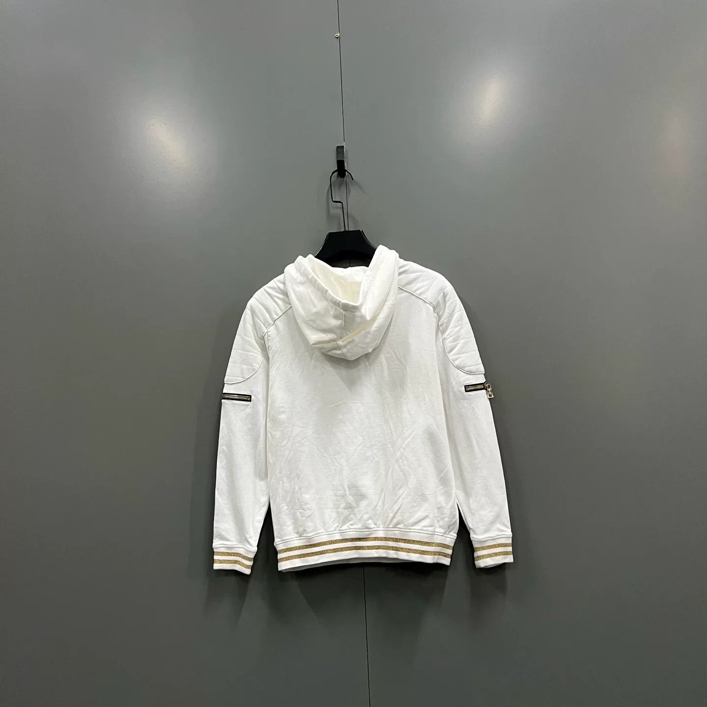 Balmain Balmain Multi-Zip Gold Logo Hoodie Size US XS / EU 42 / 0 - 2 Thumbnail