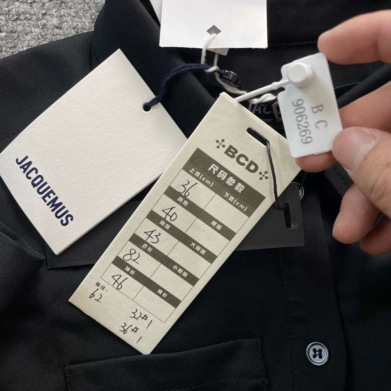 Jacquemus JACQUEMUS Black Long Shirt Size XS / US 0-2 / IT 36-38 - 3 Thumbnail