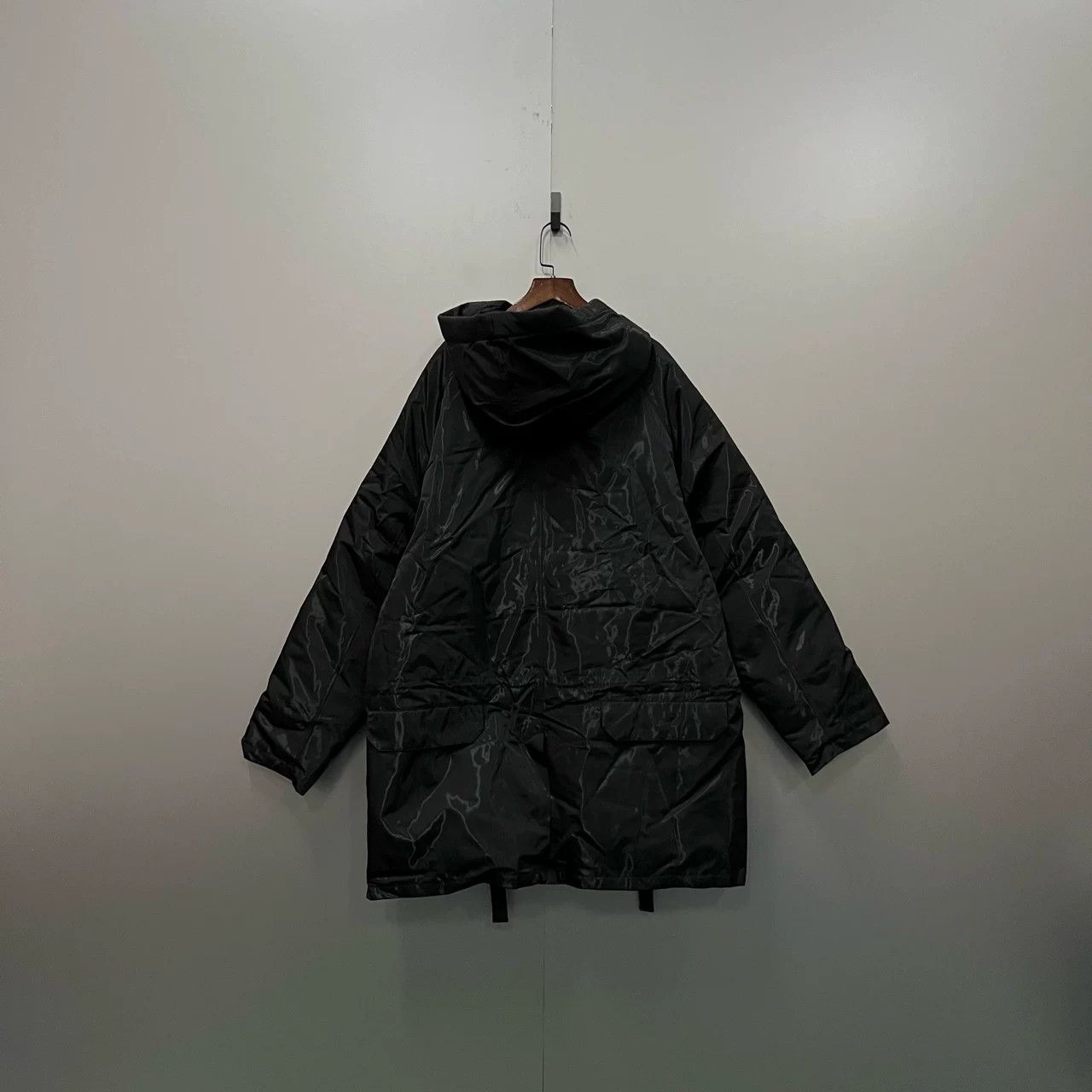 STAFF WORKFORCE MITARBEITER Black Reflective Lock Hooded Down Jacket Size US M / EU 48-50 / 2 - 2 Thumbnail