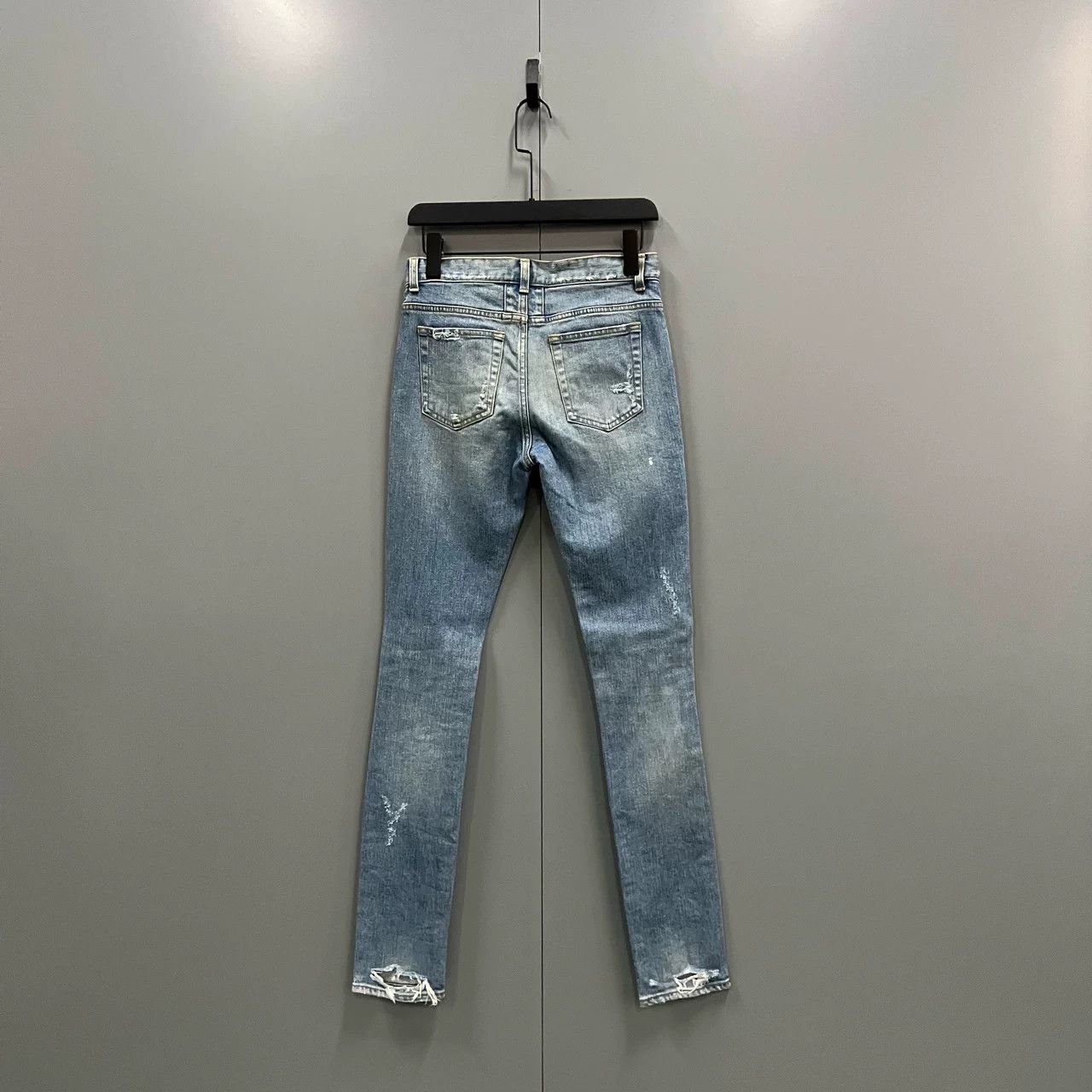 Saint Laurent Paris Saint Laurent SLP Washed Distressed Denim Size 27" / US 4 / IT 40 - 2 Thumbnail