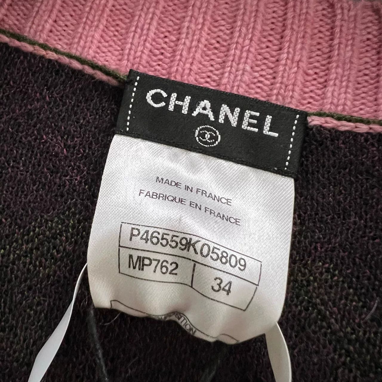 Chanel CHANEL Wool Colorblock Round Neck Knit Dress Size XXS / US 00 / IT 34 - 4 Thumbnail