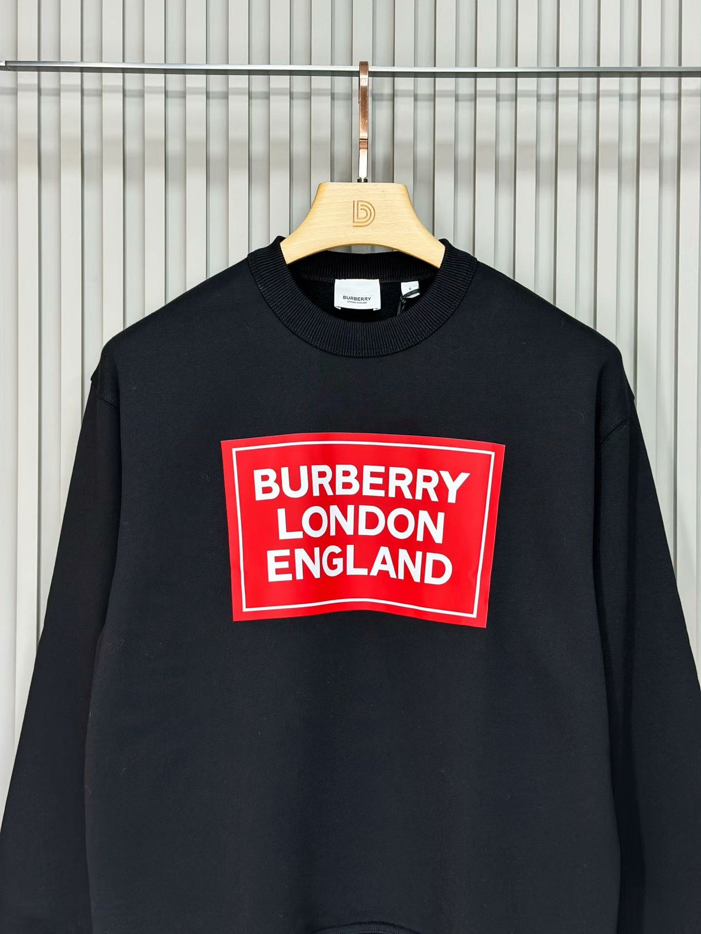 Burberry Burberry Black Round Neck Fleece Sweatshirt Size US M / EU 48-50 / 2 - 3 Thumbnail