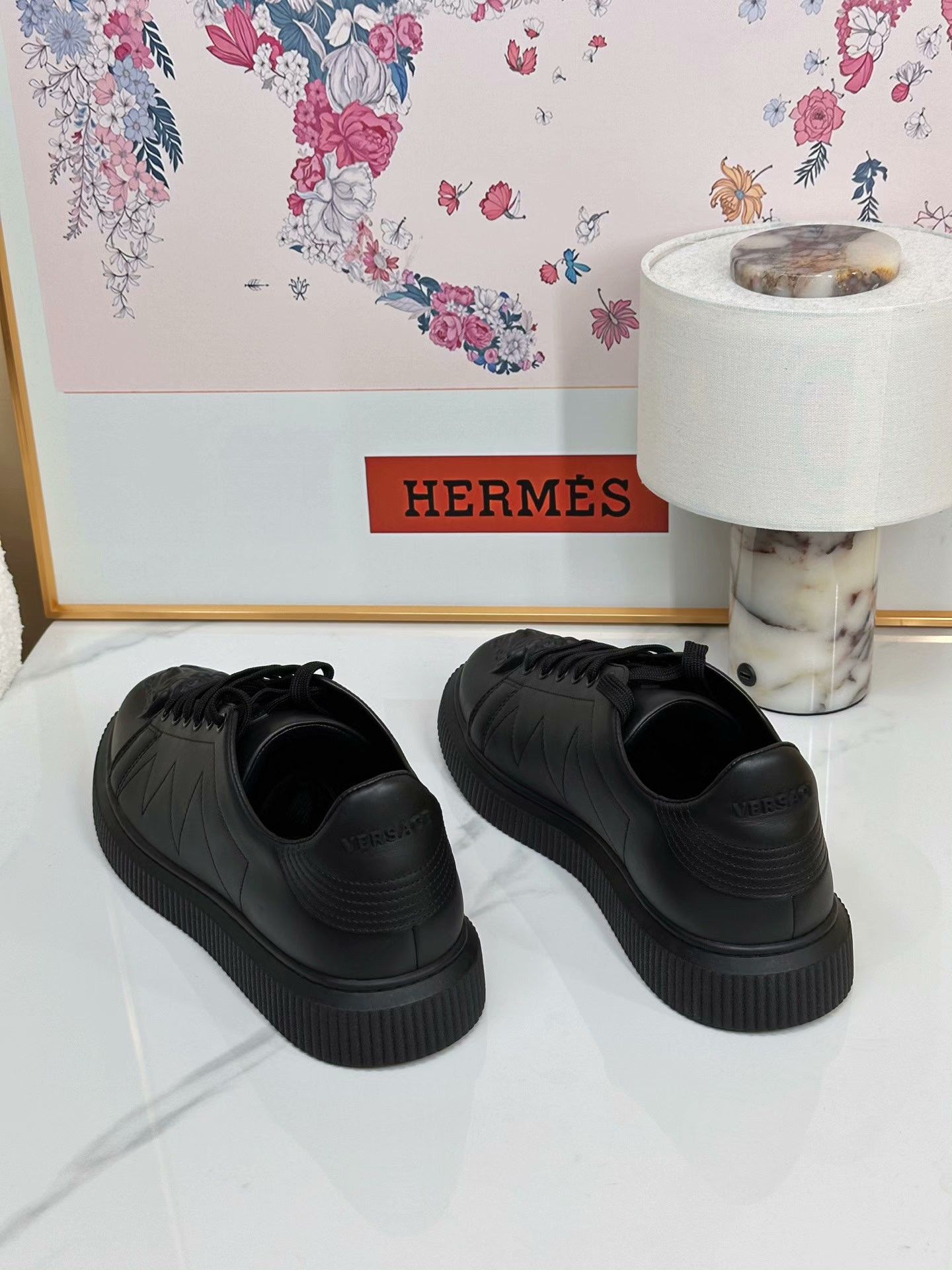 Versace Versace Black Medusa Embossed Casual Sneakers Size US 10 / EU 43 - 5 Thumbnail