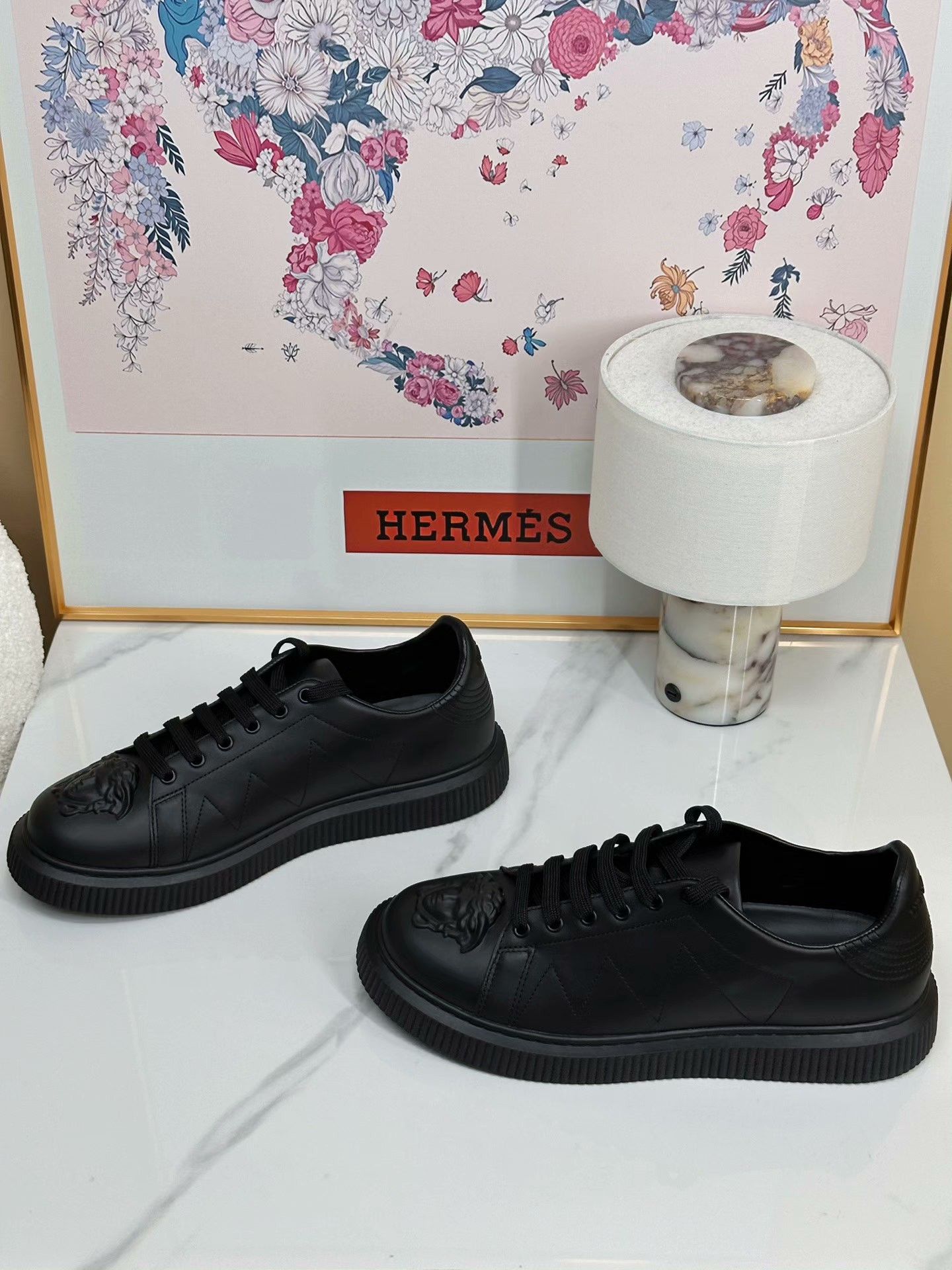 Versace Versace Black Medusa Embossed Casual Sneakers Size US 10 / EU 43 - 3 Thumbnail