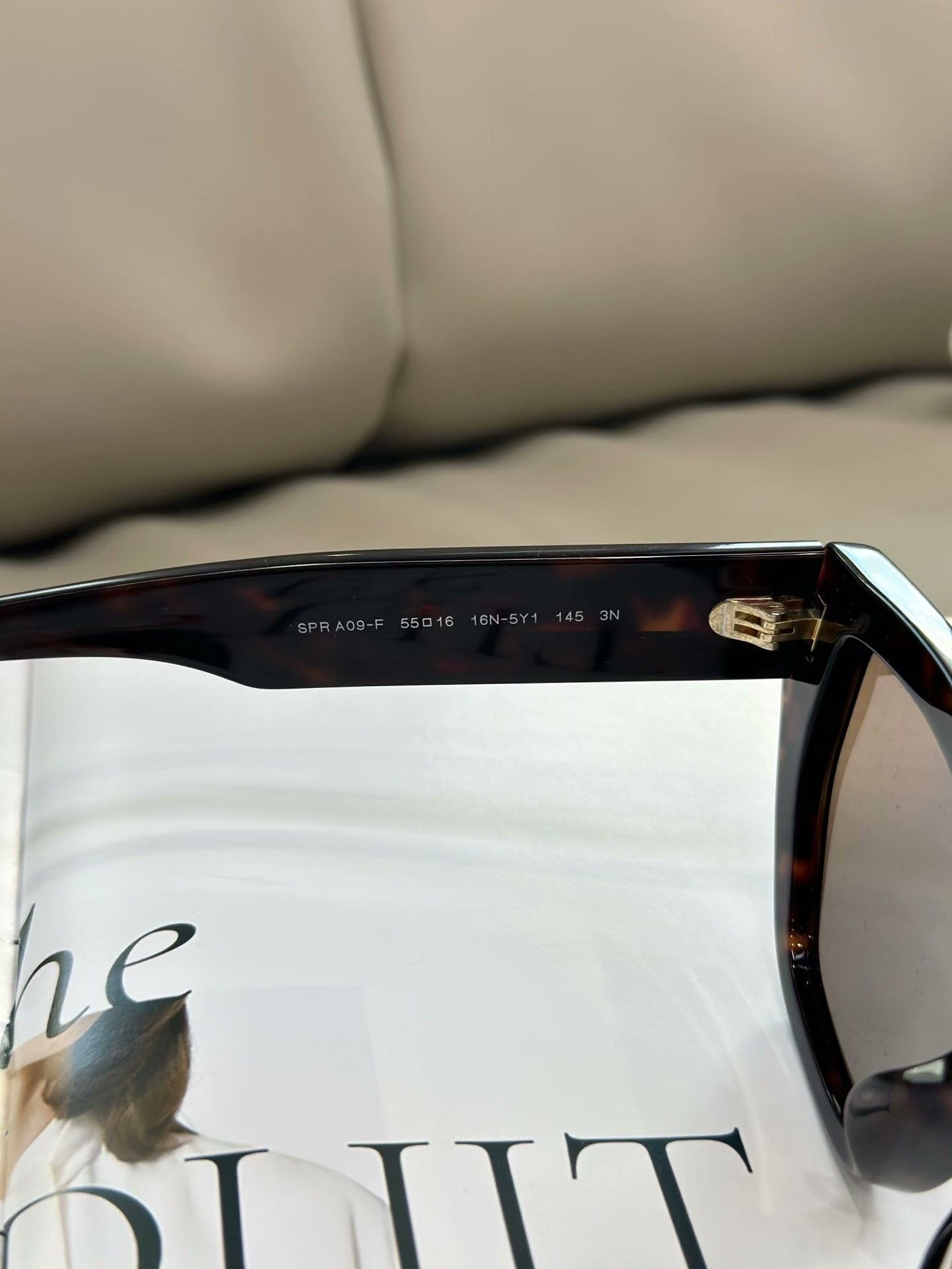 Prada PRADA Tortoiseshell Irregular Sunglasses Size ONE SIZE - 8 Thumbnail