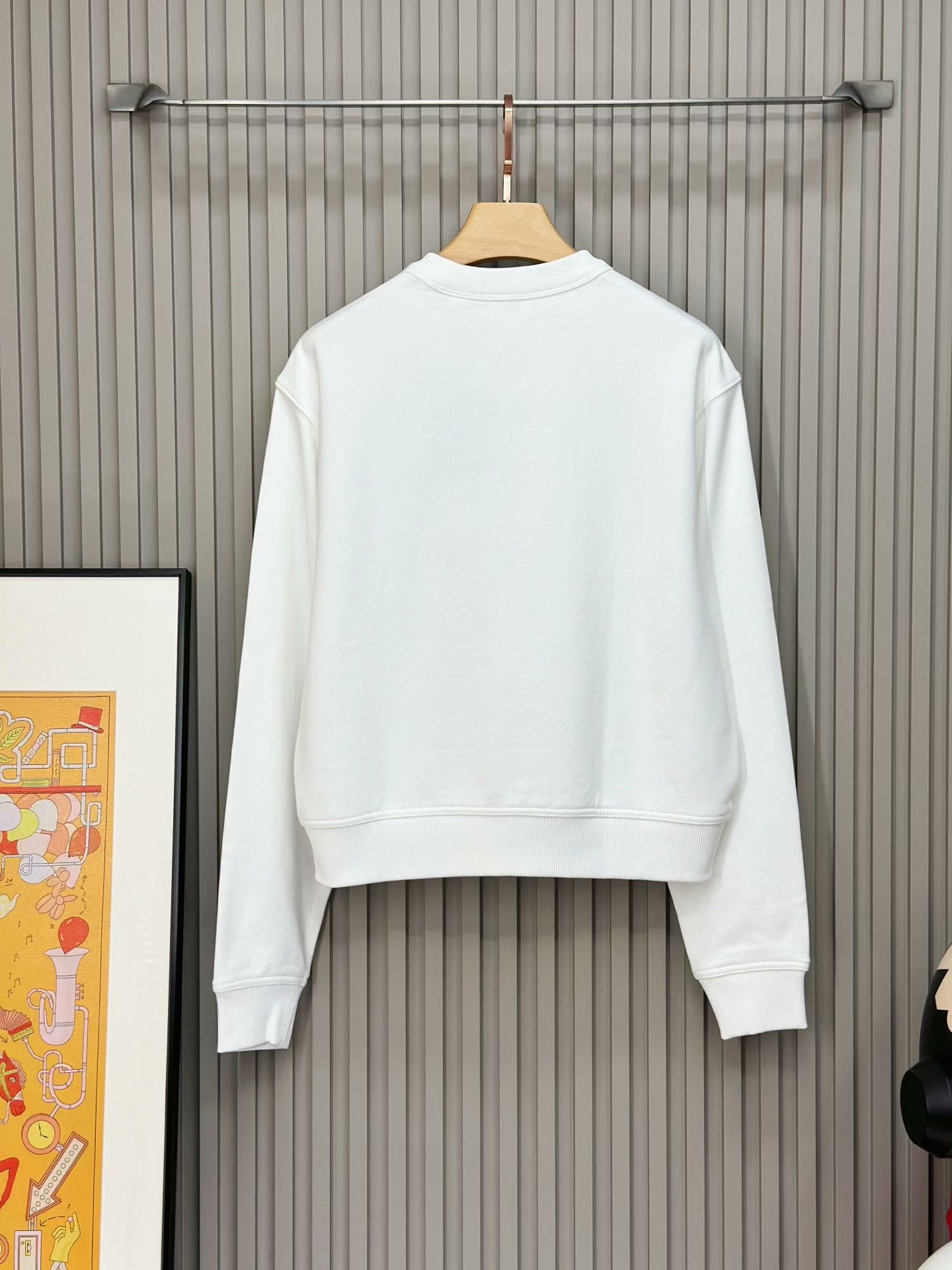 Burberry Burberry White Casual Pullover Sweatshirt Size US M / EU 48-50 / 2 - 2 Thumbnail