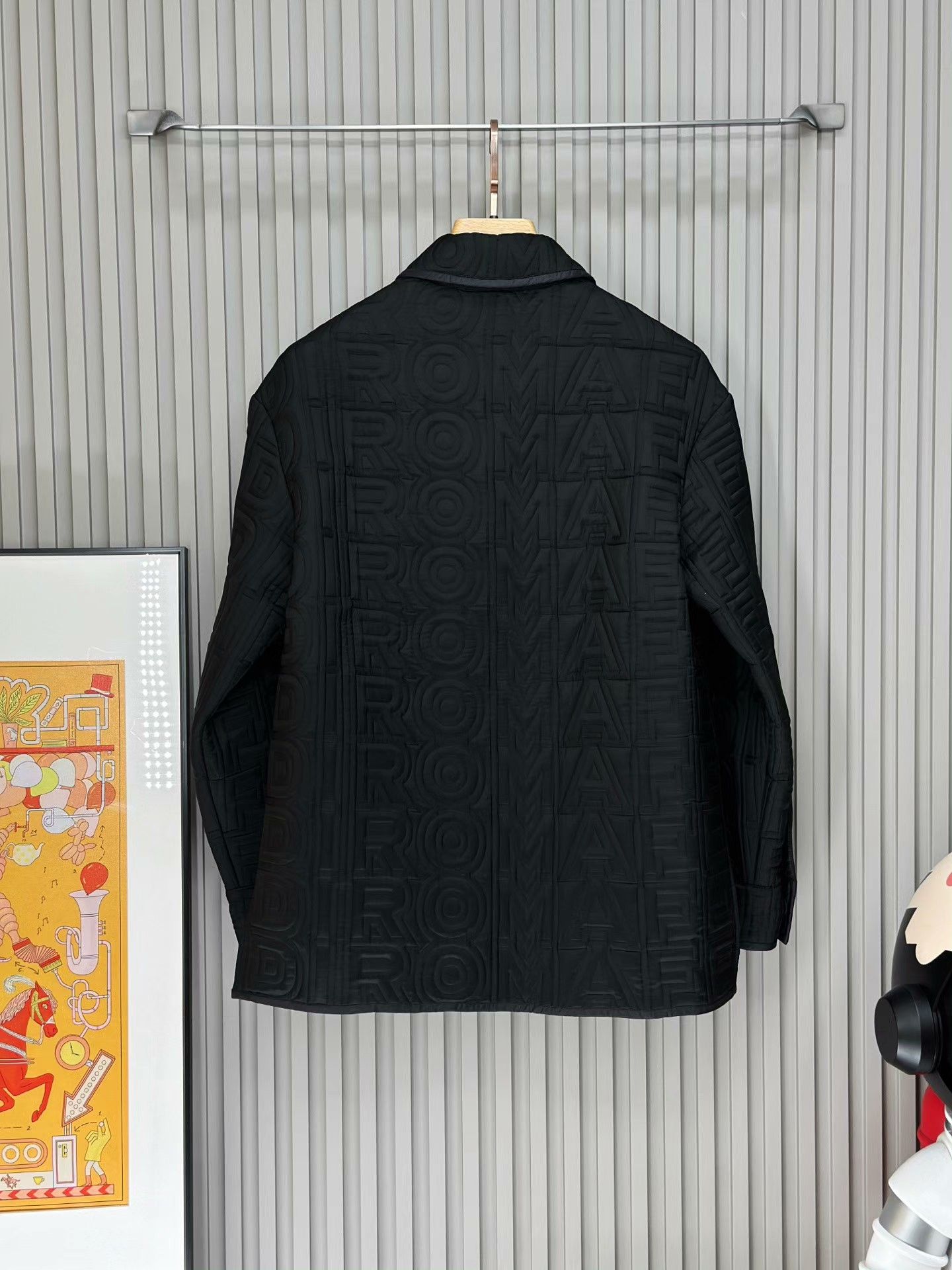 Fendi FENDI Black Letter Print Collar Jacket Size US S / EU 44-46 / 1 - 2 Thumbnail