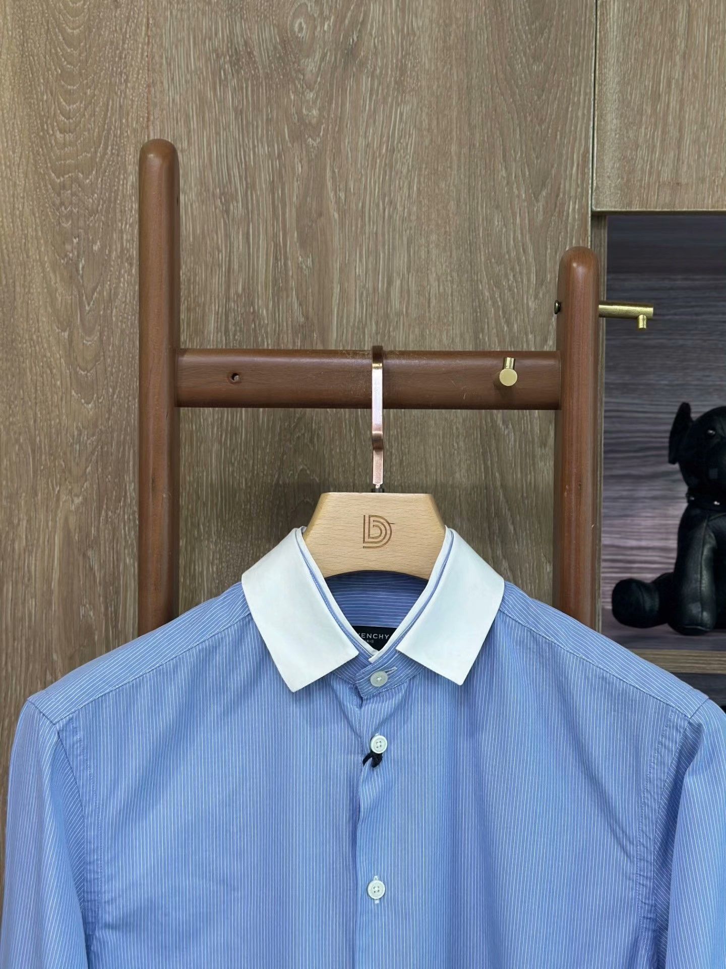 Givenchy Givenchy Blue Striped Long Sleeve Shirt Size US XXS / EU 40 - 3 Thumbnail