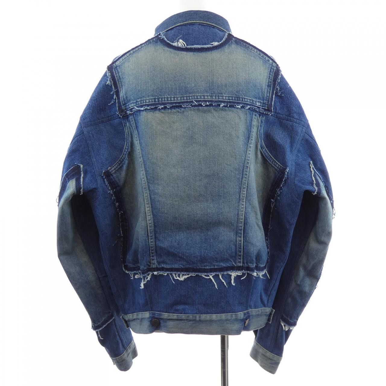 Junya Watanabe Junya Watanabe Junya Watanabe Denim Jacket Textile Outerwear JO-J202 DUTY FREE for USA Size ONE SIZE - 2 Thumbnail