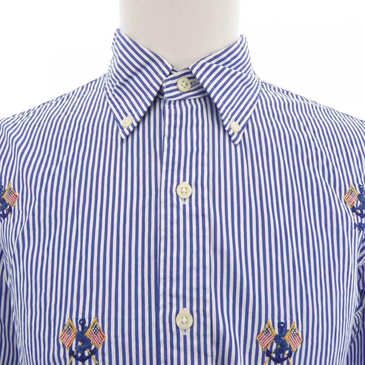 Ralph Lauren Ralph Lauren Ralph Lauren Stripe Shirt Textile Dress Shirt DUTY FREE for USA Size ONE SIZE - 5 Thumbnail