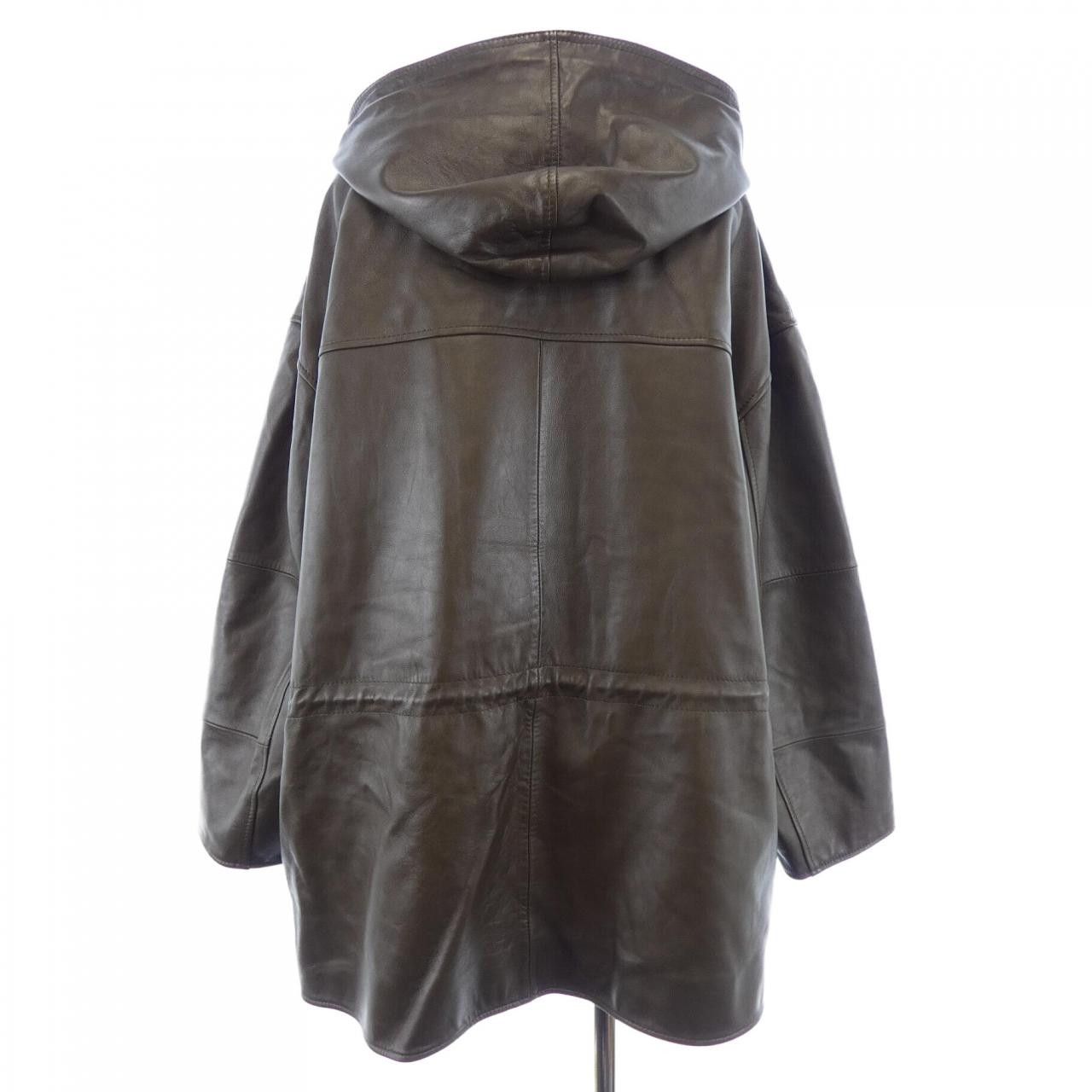 Celine Celine CELINE Lambskin Leather Jacket Leather Outerwear 2D534583C DUTY FREE for USA Size ONE SIZE - 2 Thumbnail