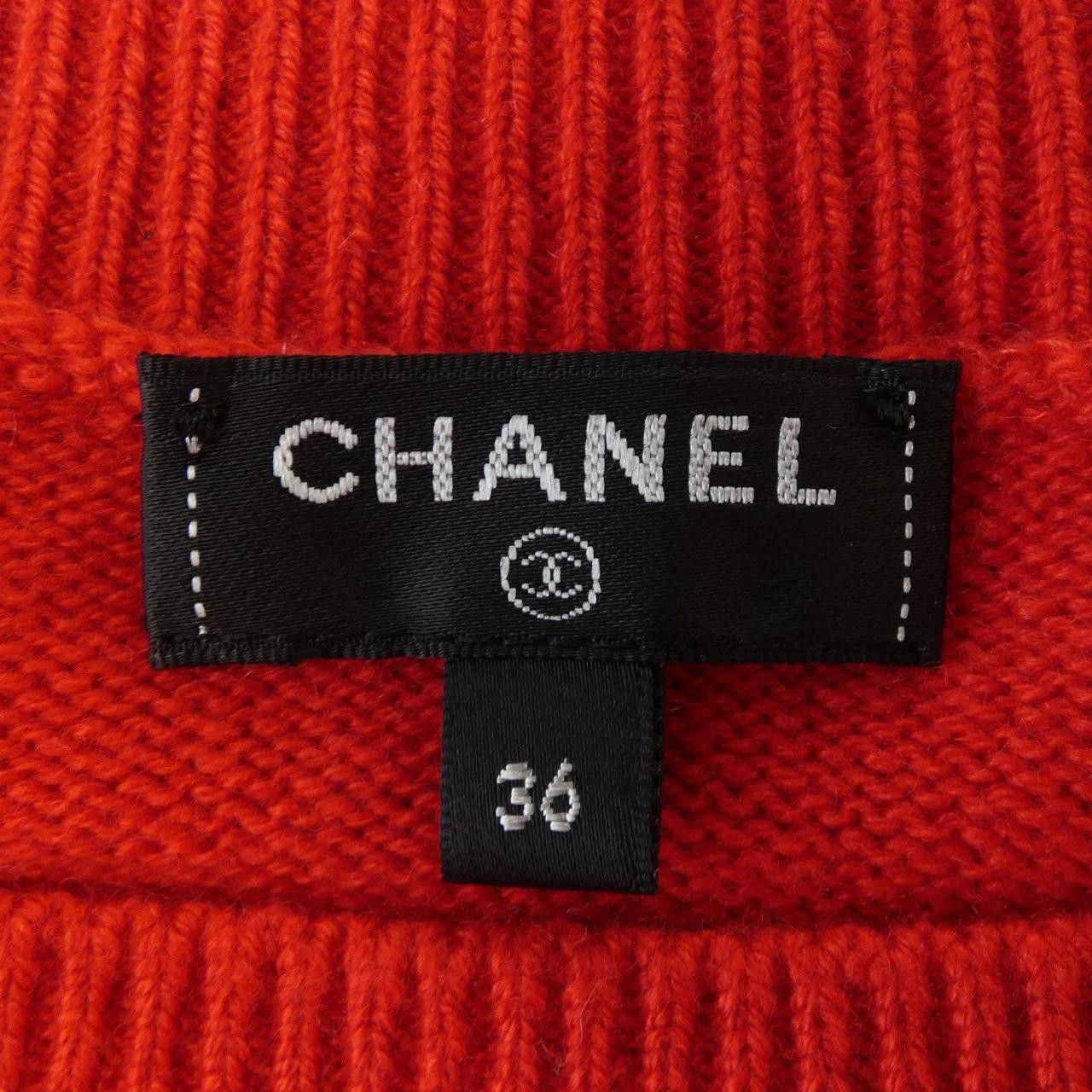 Chanel Chanel Chanel Cashmere Knit Textile Tops P70834K10086 DUTY FREE for USA Size ONE SIZE - 5 Thumbnail