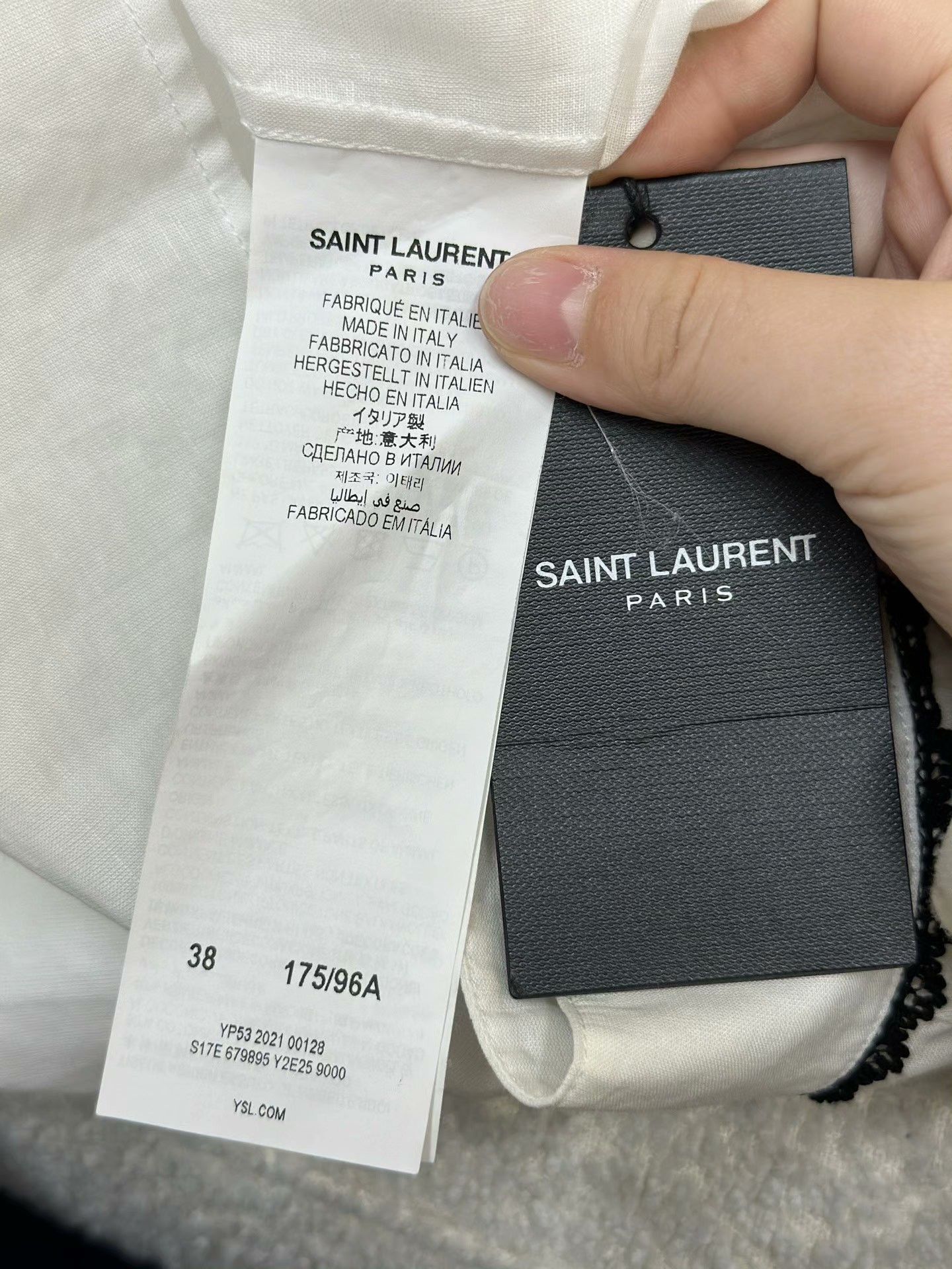 Saint Laurent Paris SAINT LAURENT White Shirt Size S / US 4 / IT 40 - 6 Thumbnail