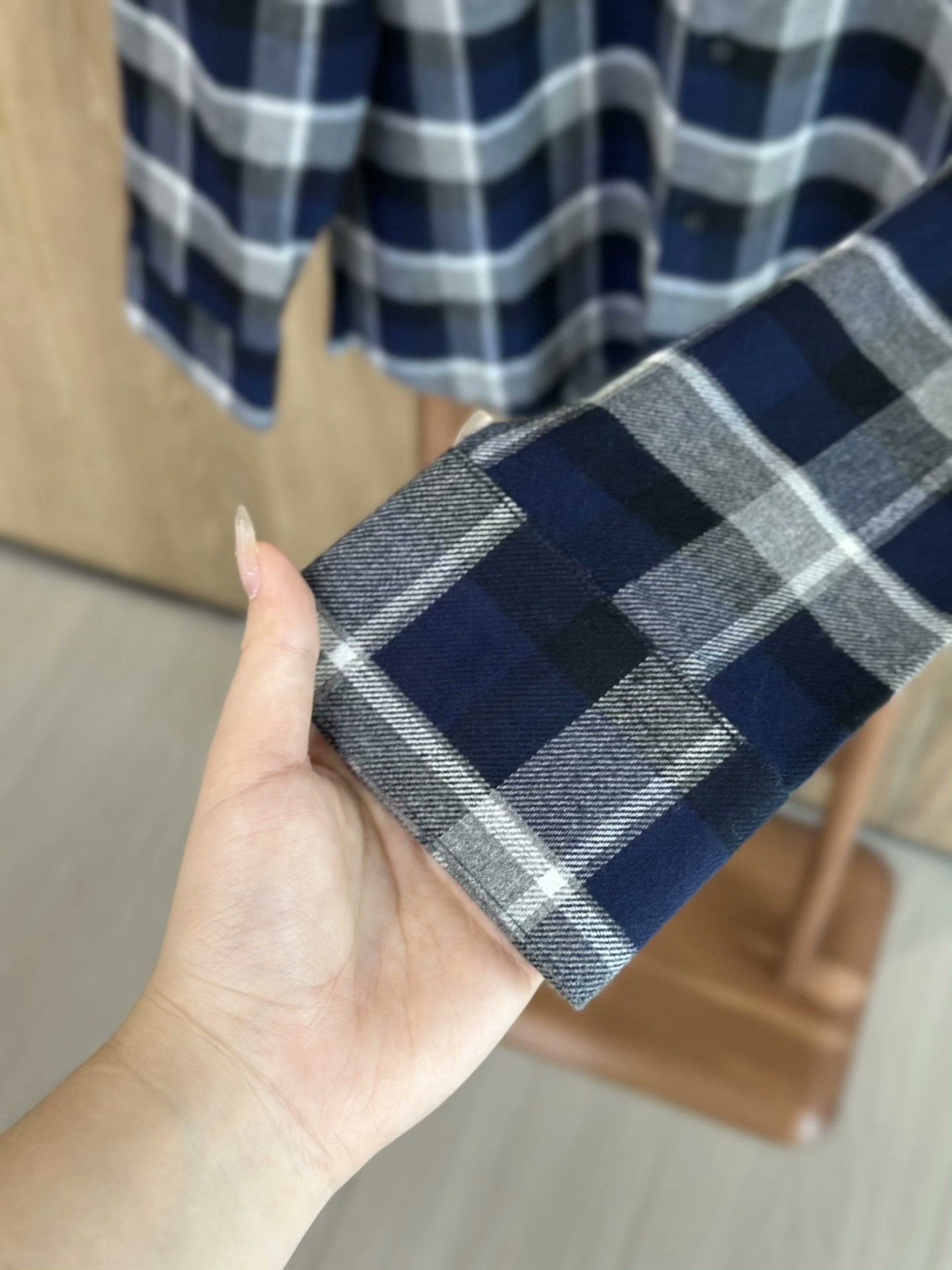 Givenchy G Givenchy Blue Plaid Shirt Size US S / EU 44-46 / 1 - 4 Thumbnail
