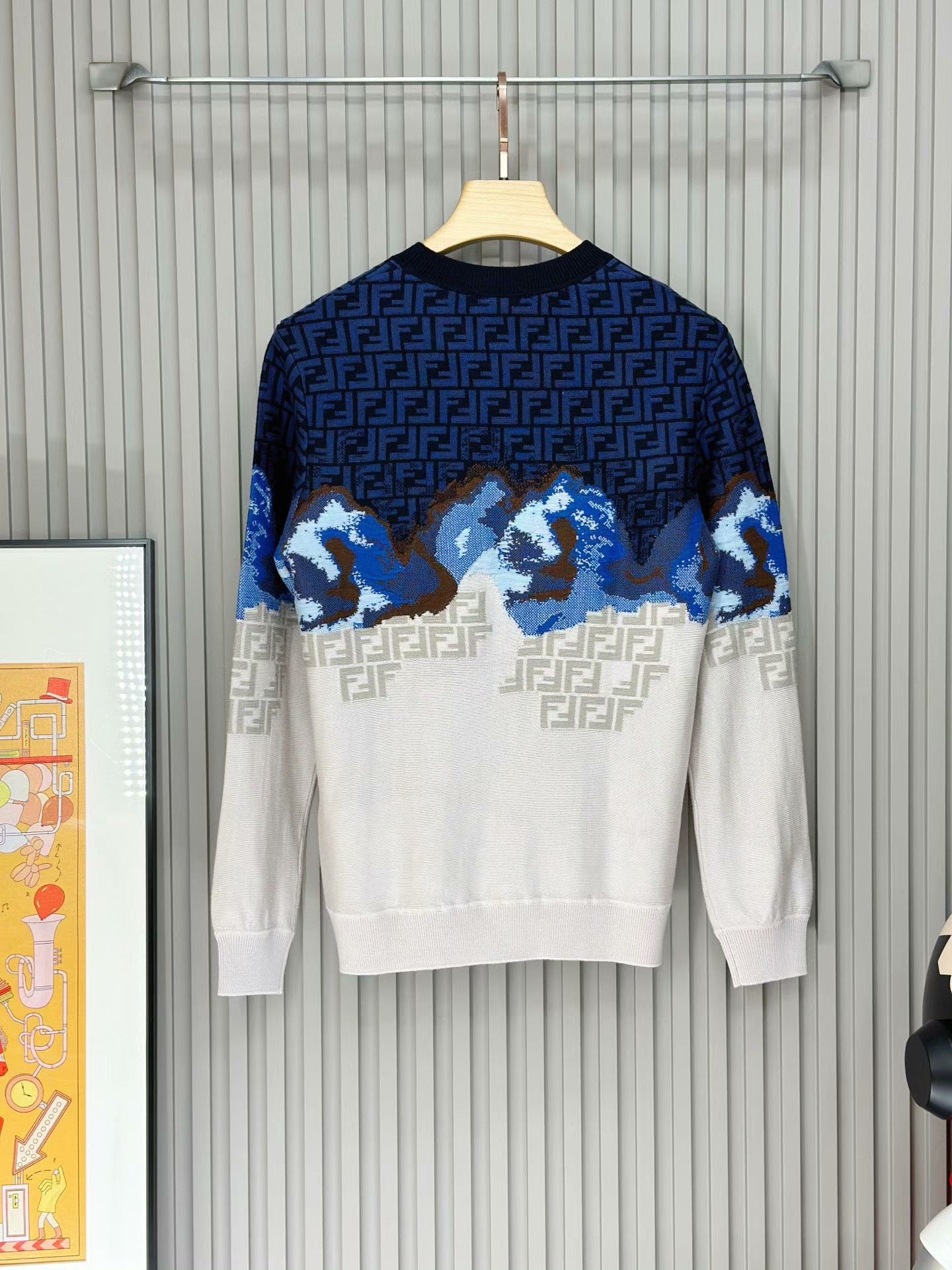 Fendi FENDI Colorblock Crewneck Casual Sweater Size US S / EU 44-46 / 1 - 2 Thumbnail