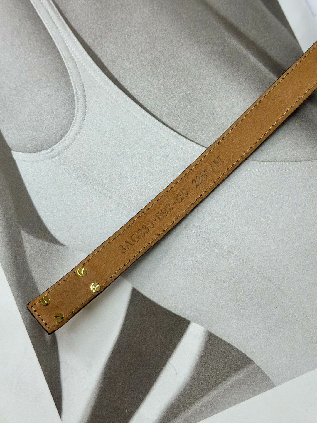 Fendi FENDI Black-Brown Stripe Leather Bracelet Size ONE SIZE - 7 Thumbnail