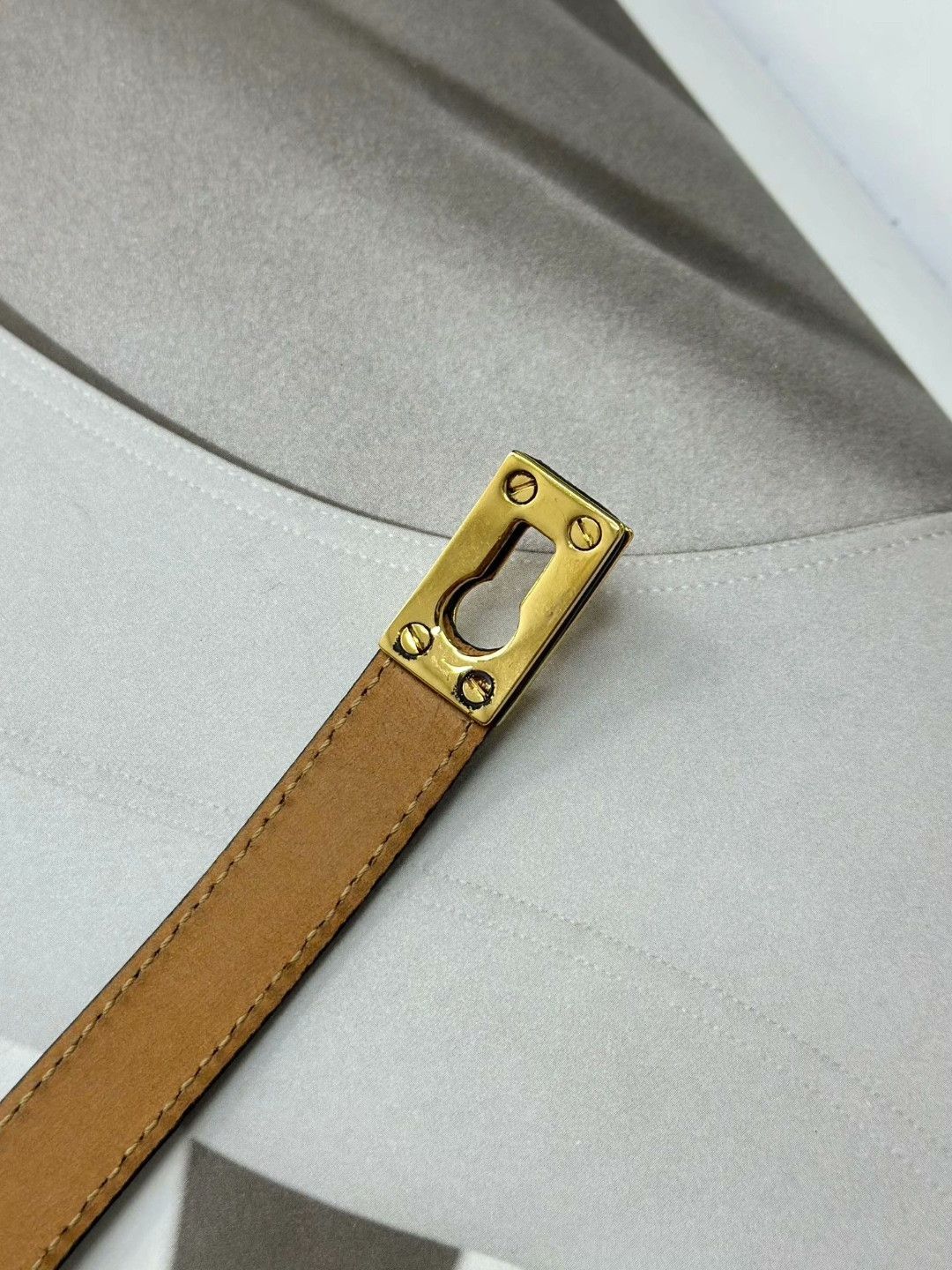 Fendi FENDI Black-Brown Stripe Leather Bracelet Size ONE SIZE - 4 Thumbnail