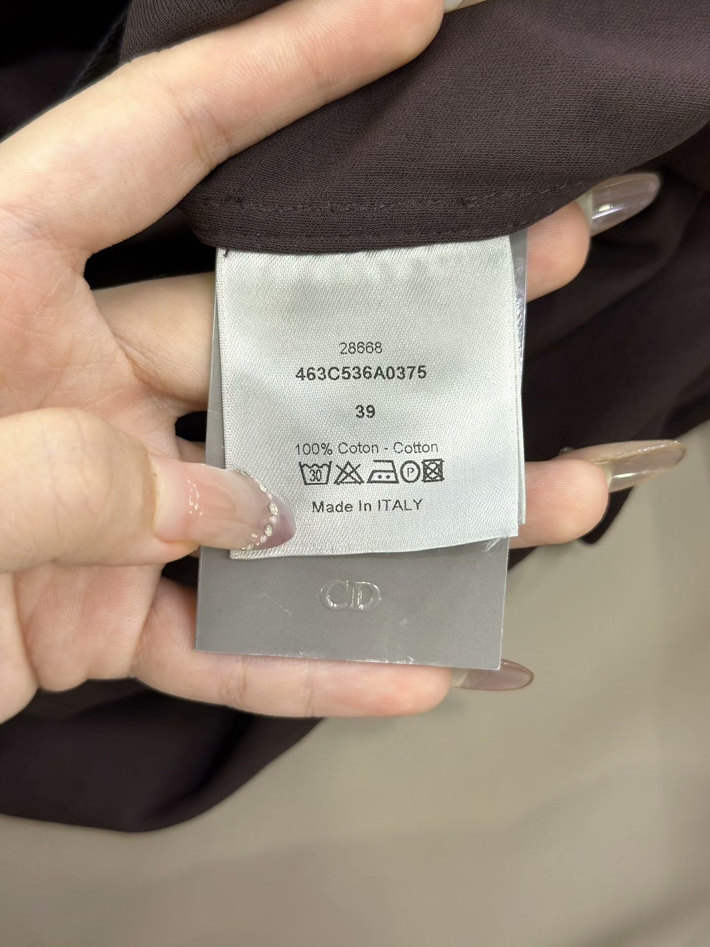 Dior Dior Burgundy Sleeveless Lapel Shirt Size US XS / EU 42 / 0 - 4 Thumbnail