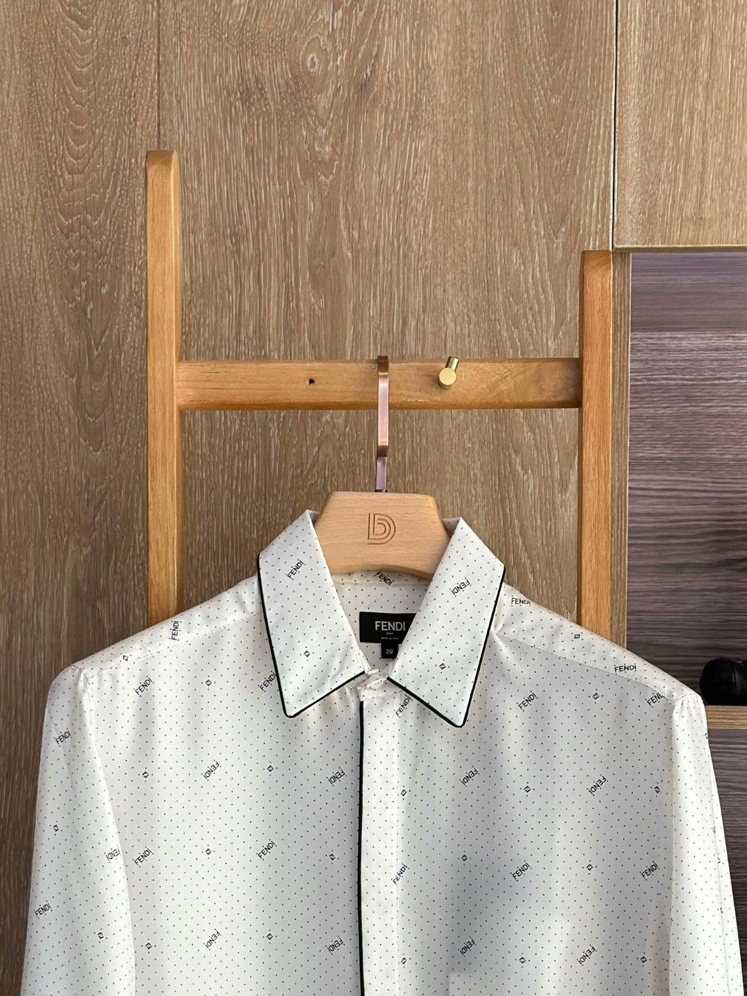 Fendi FENDI White Polka Dot Silk Shirt Size US XXS / EU 40 - 3 Thumbnail