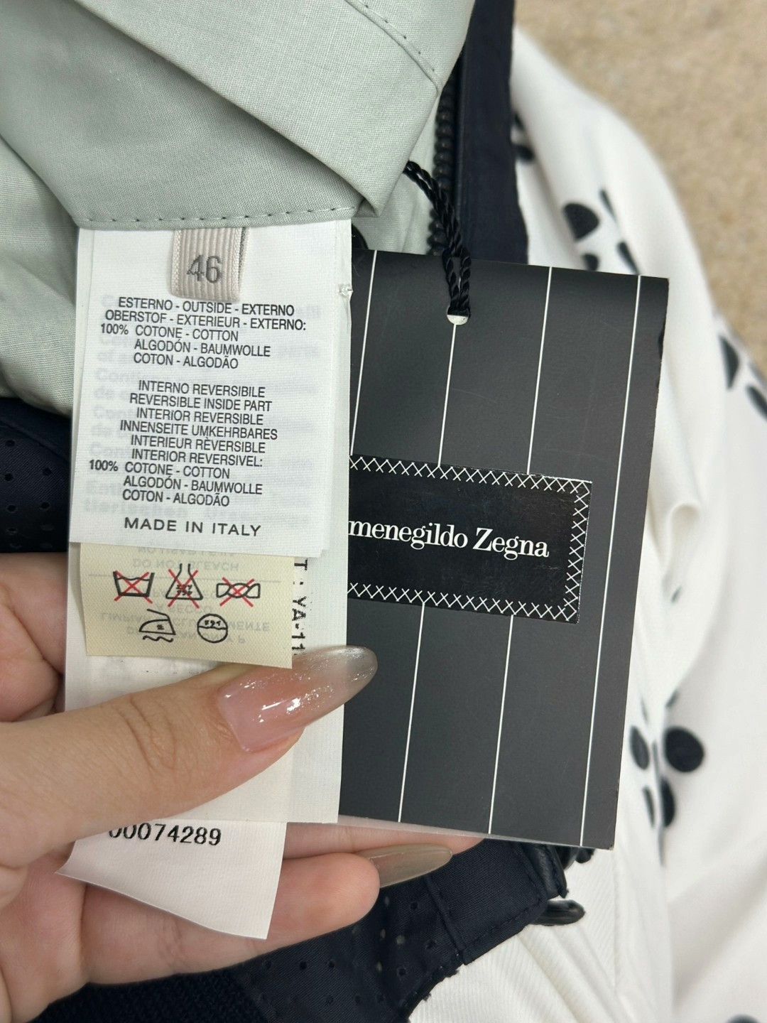 Ermenegildo Zegna Ermenegildo Zegna Dark Blue Casual Jacket Size US S / EU 44-46 / 1 - 8 Thumbnail