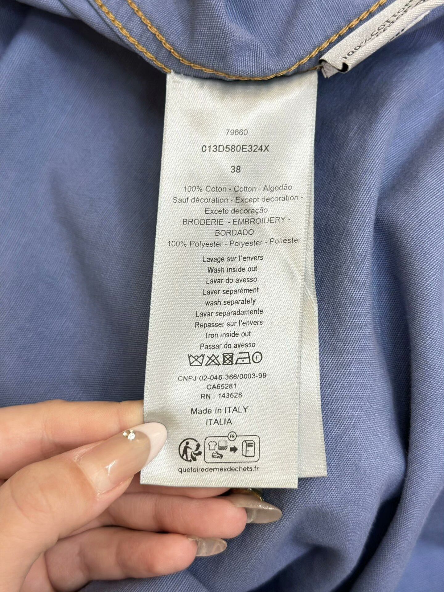 Dior DIOR Ombre Dune Embroidered Denim Shirt Jacket Size US XXS / EU 40 - 8 Thumbnail