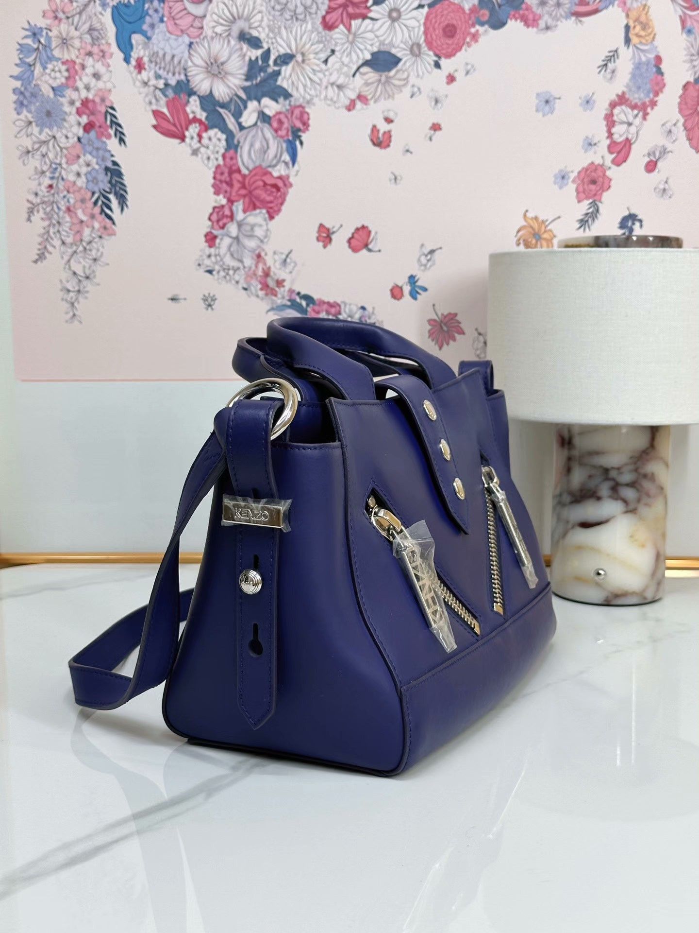 Kenzo KENZO Navy Blue Casual Motorcycle Crossbody Bag Size ONE SIZE - 3 Thumbnail