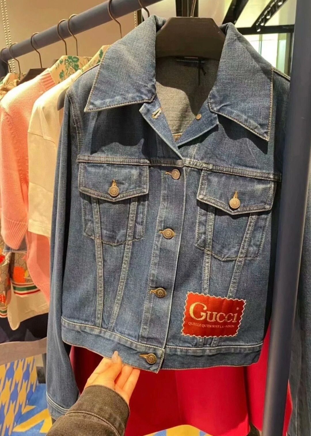 Gucci Gucci Women's Denim Jacket Size 42 Size M / US 6-8 / IT 42-44 - 5 Thumbnail