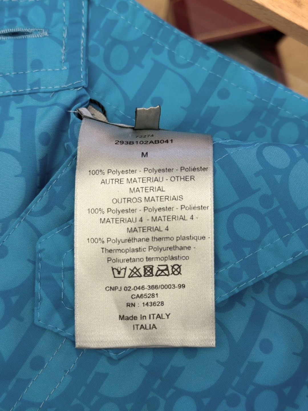 Dior Dior Blue Logo Drawstring Beach Shorts Size US 34 / EU 50 - 6 Thumbnail