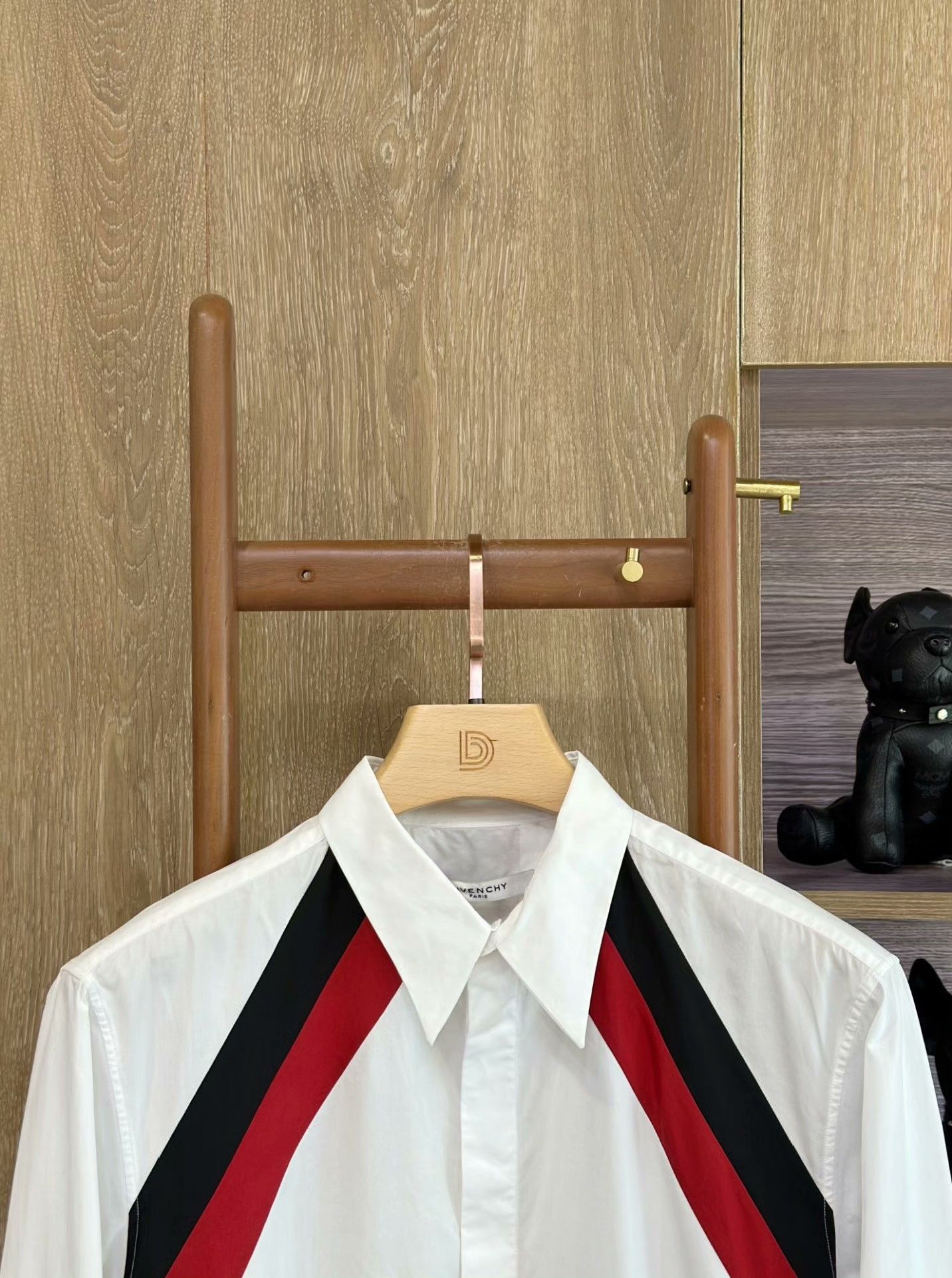 Givenchy Givenchy White Striped Long-Sleeve Shirt Size US L / EU 52-54 / 3 - 3 Thumbnail