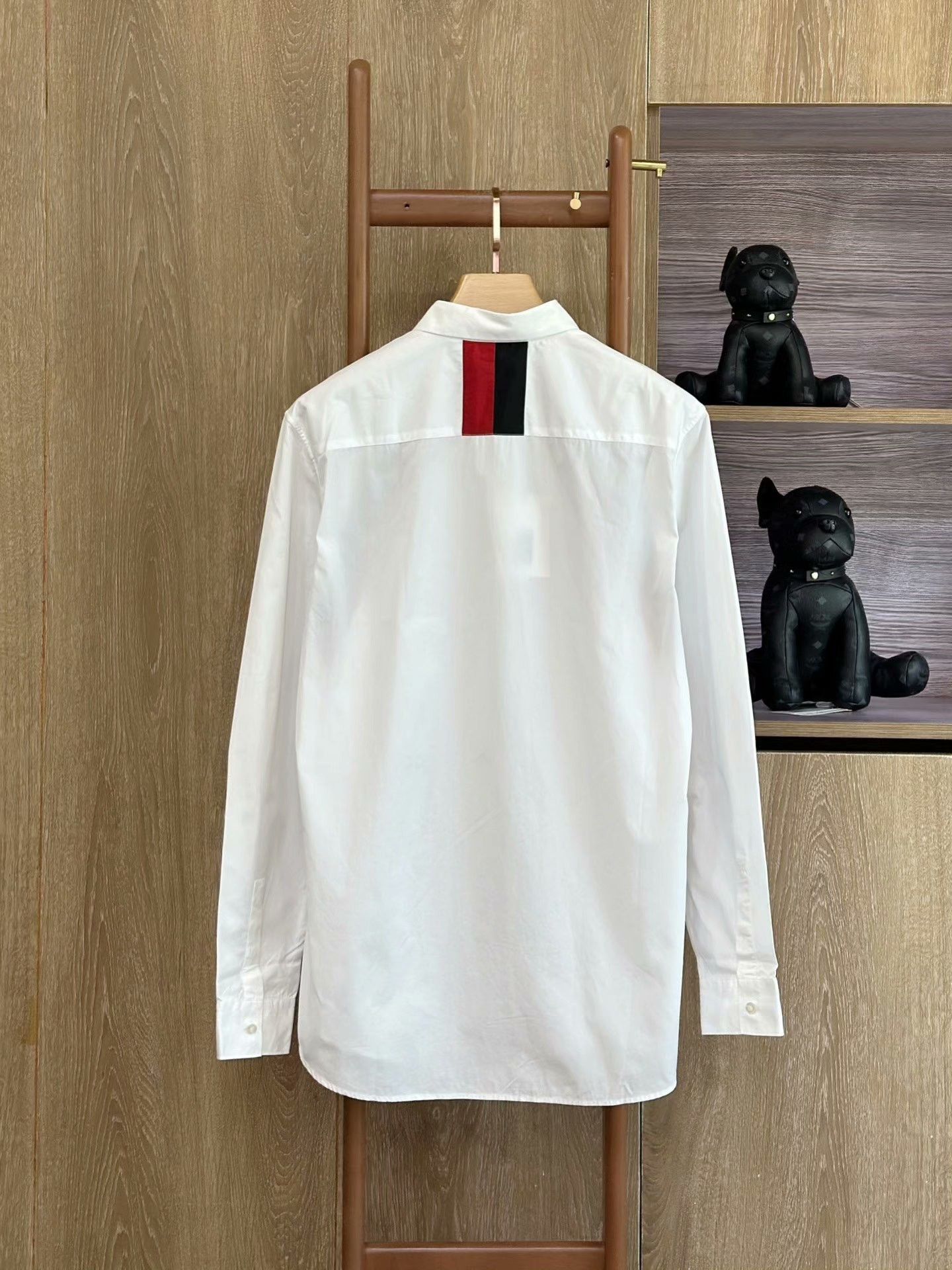 Givenchy Givenchy White Striped Long-Sleeve Shirt Size US L / EU 52-54 / 3 - 2 Thumbnail