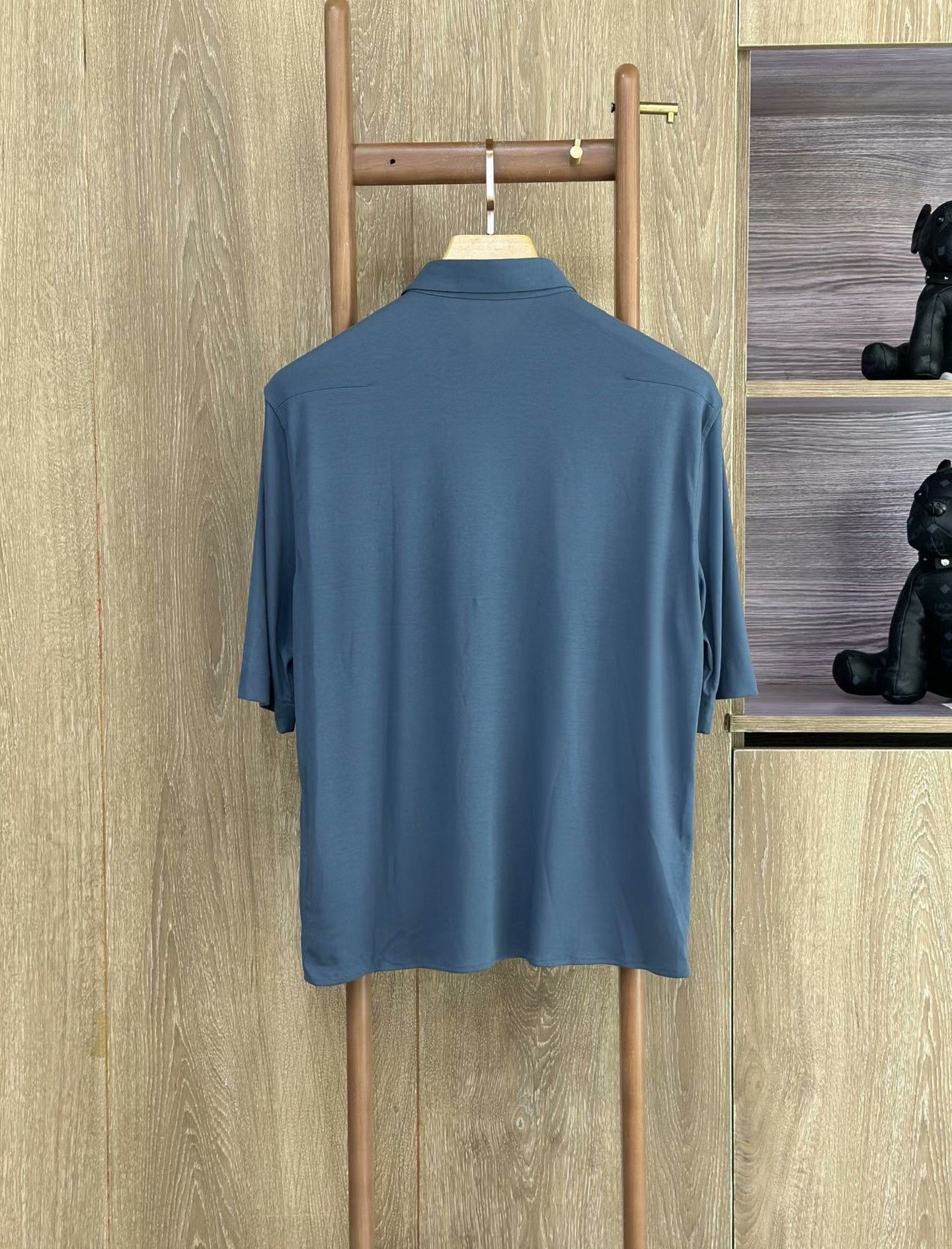 Dior DIOR Blue Casual Short-Sleeve Shirt Size US XXS / EU 40 - 2 Thumbnail